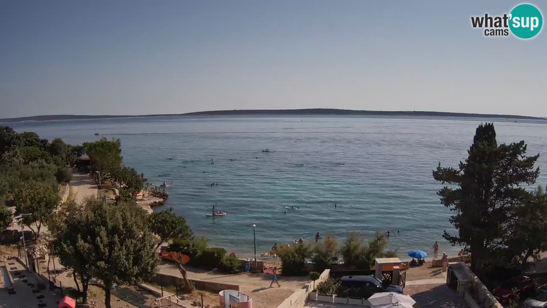 Webcam Strand Male Mandre – Liveblick von der Insel Pag