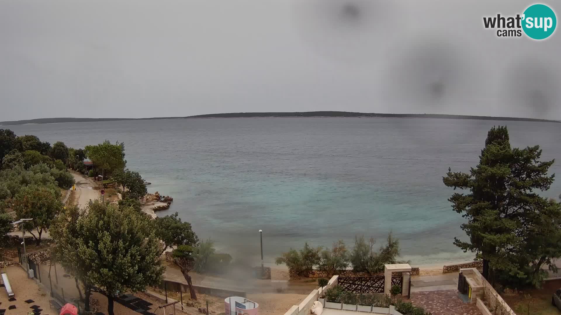Webcam Strand Male Mandre – Liveblick von der Insel Pag