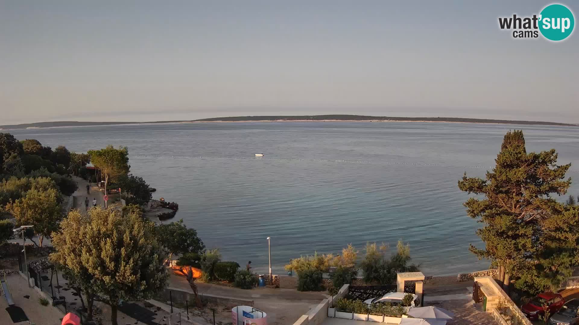 Webcam Strand Male Mandre – Liveblick von der Insel Pag