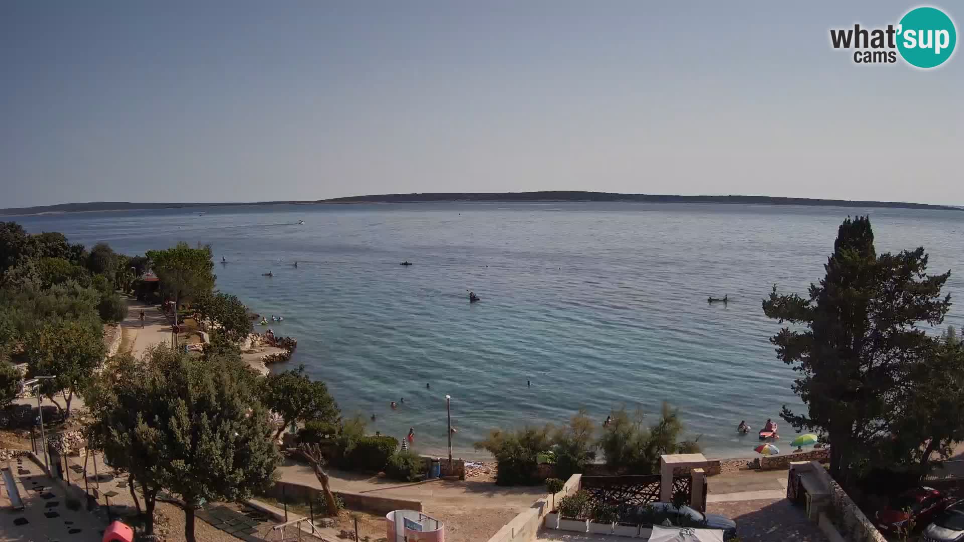 Webcam Plaža Male Mandre – Live View from Pag Island