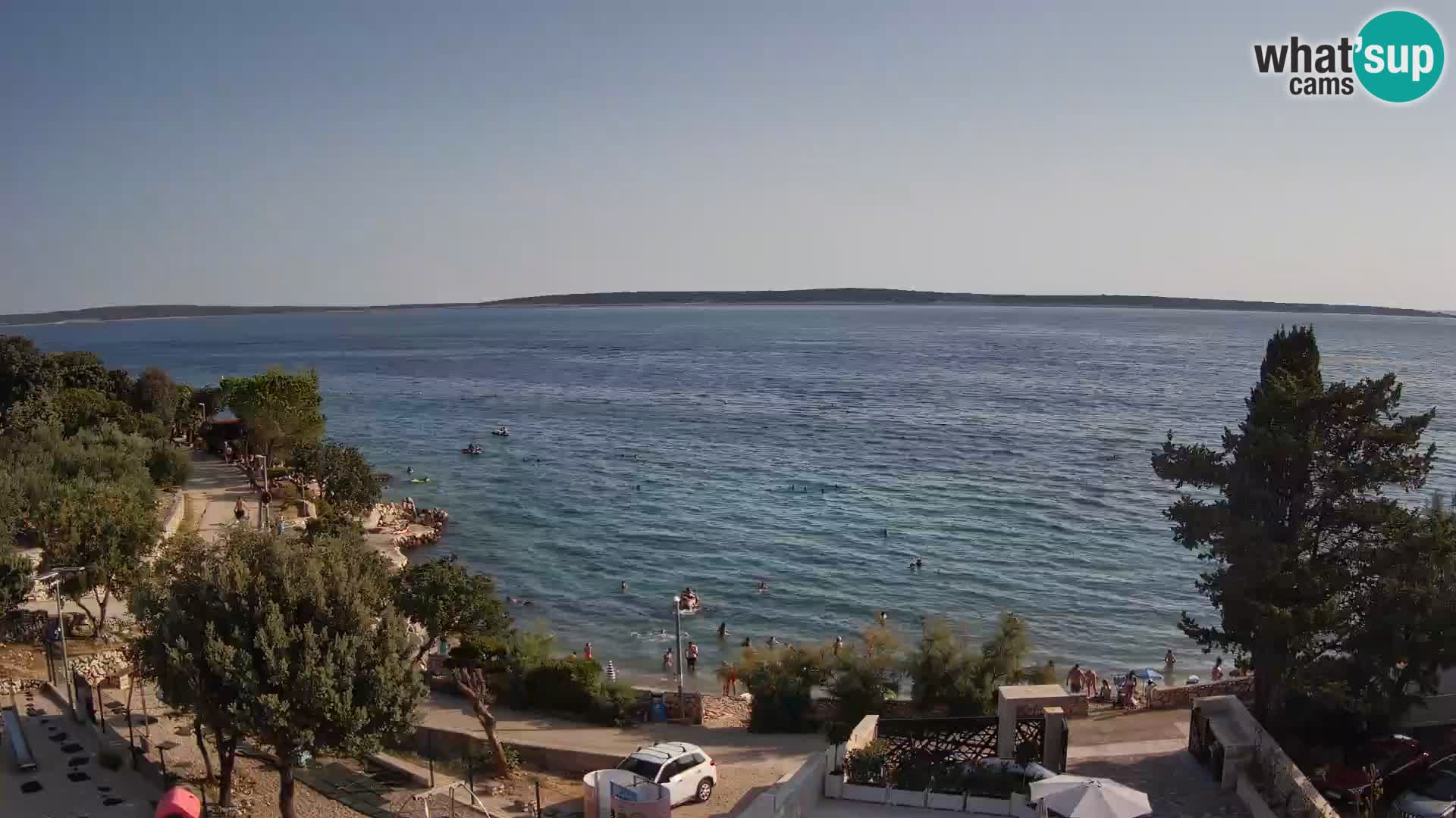 Webcam Plaža Male Mandre – Live View from Pag Island