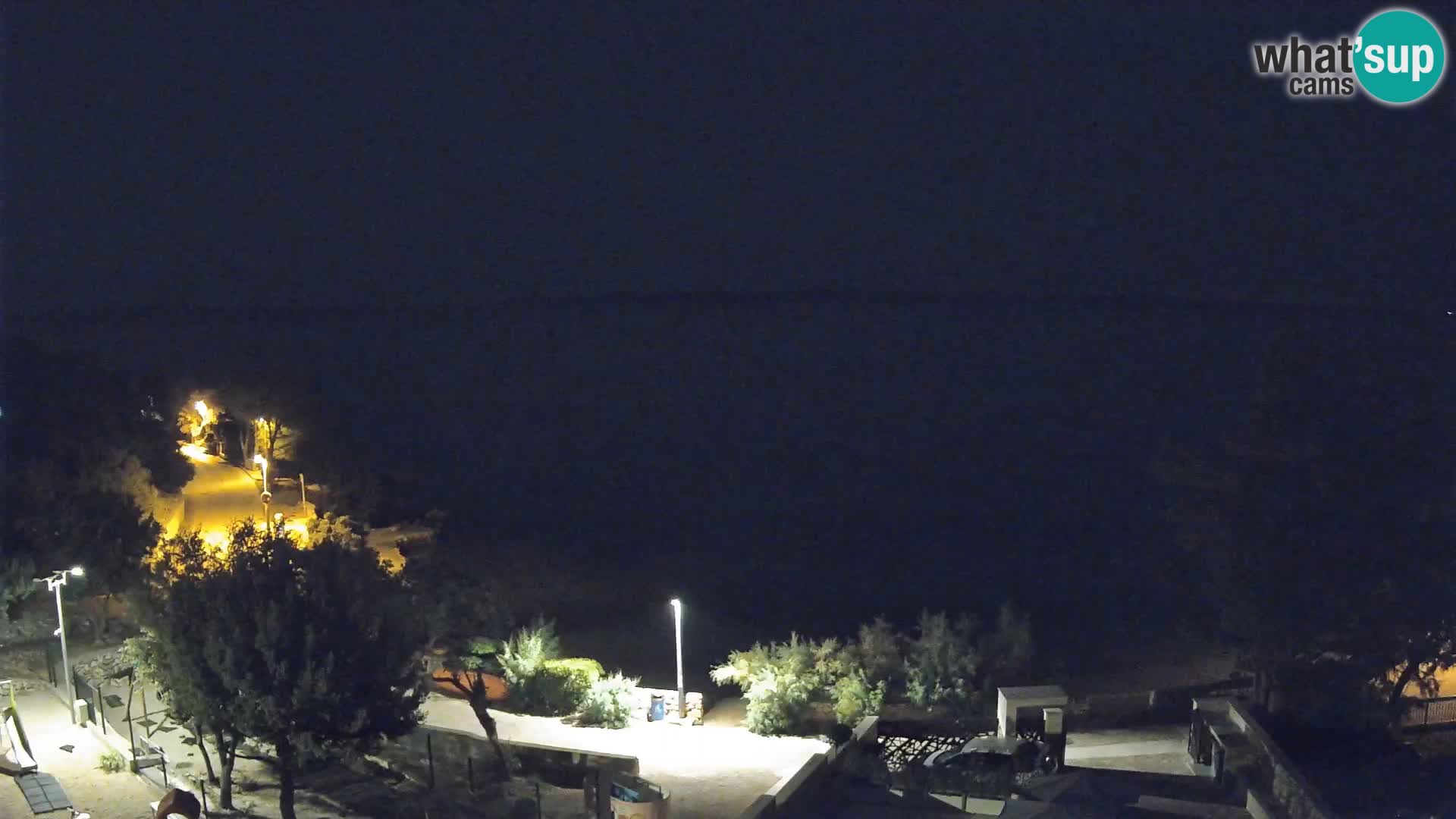 Webcam Plaža Male Mandre – Diretta dalla spiaggia sull’isola di Pag