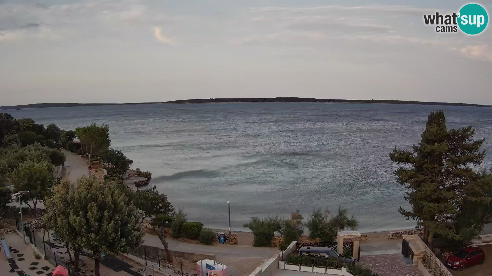 Webcam Plaža Male Mandre – Live View from Pag Island