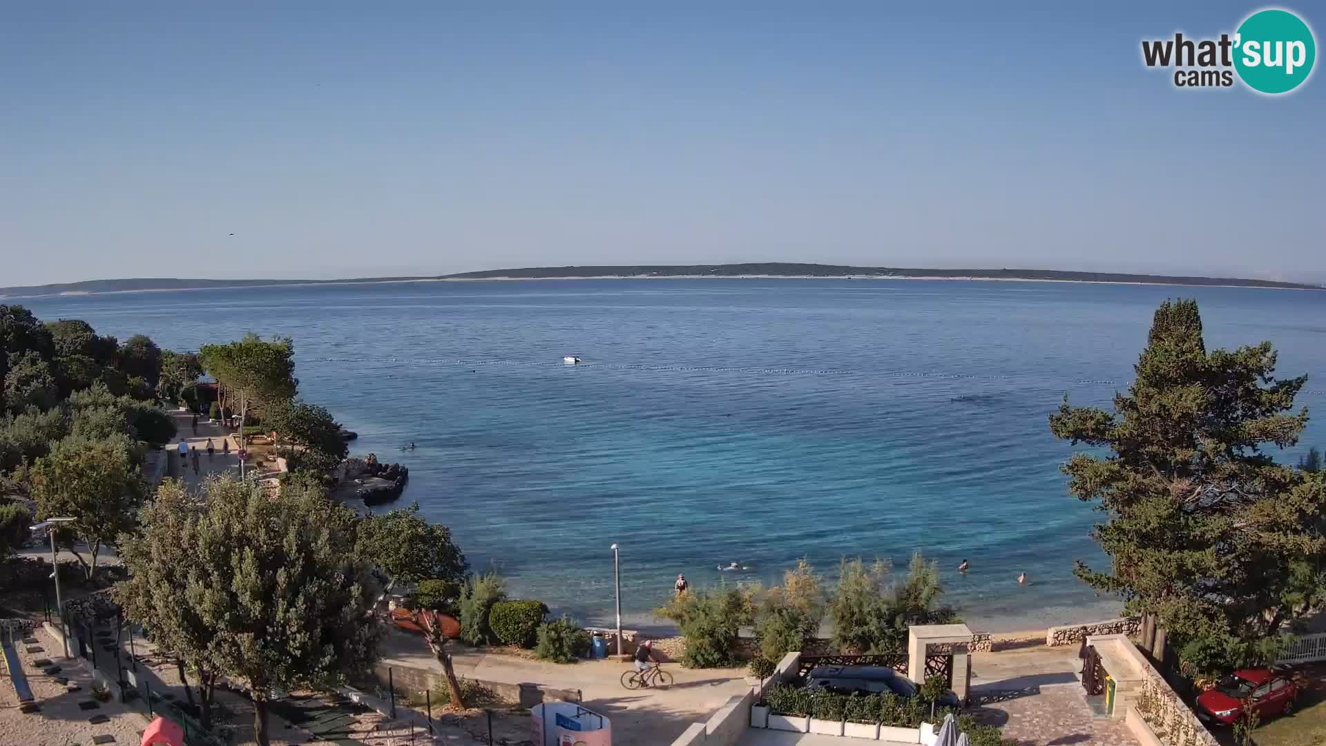 Webcam Plaža Male Mandre – Live View from Pag Island