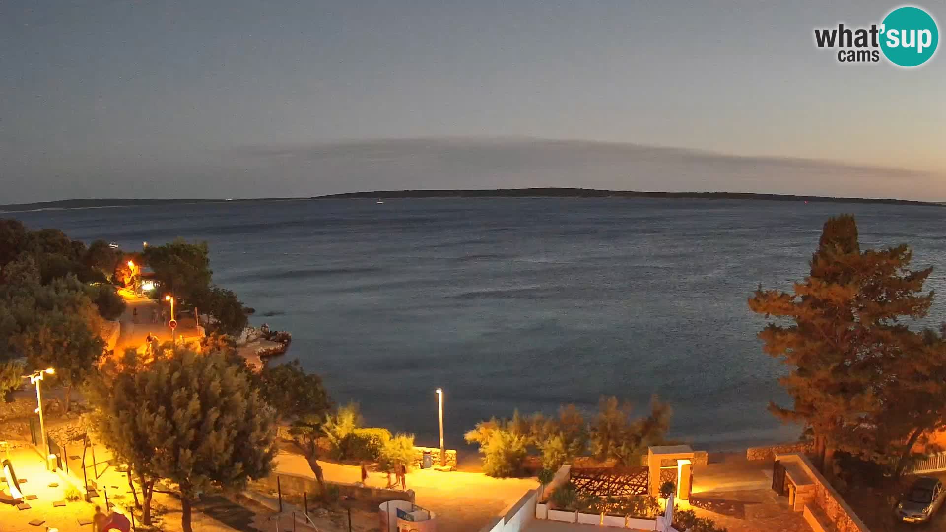 Webcam Plaža Male Mandre – Diretta dalla spiaggia sull’isola di Pag