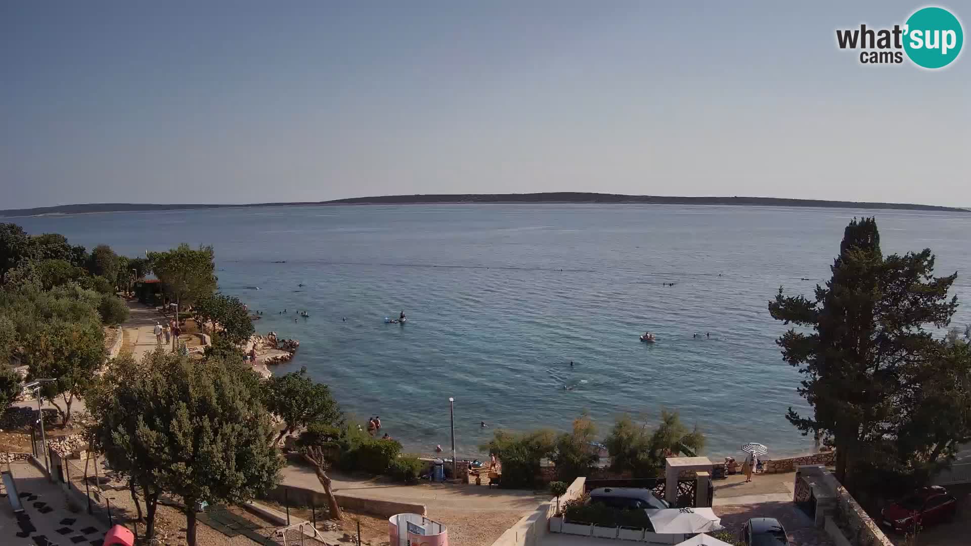 Webcam Plaža Male Mandre – Live View from Pag Island