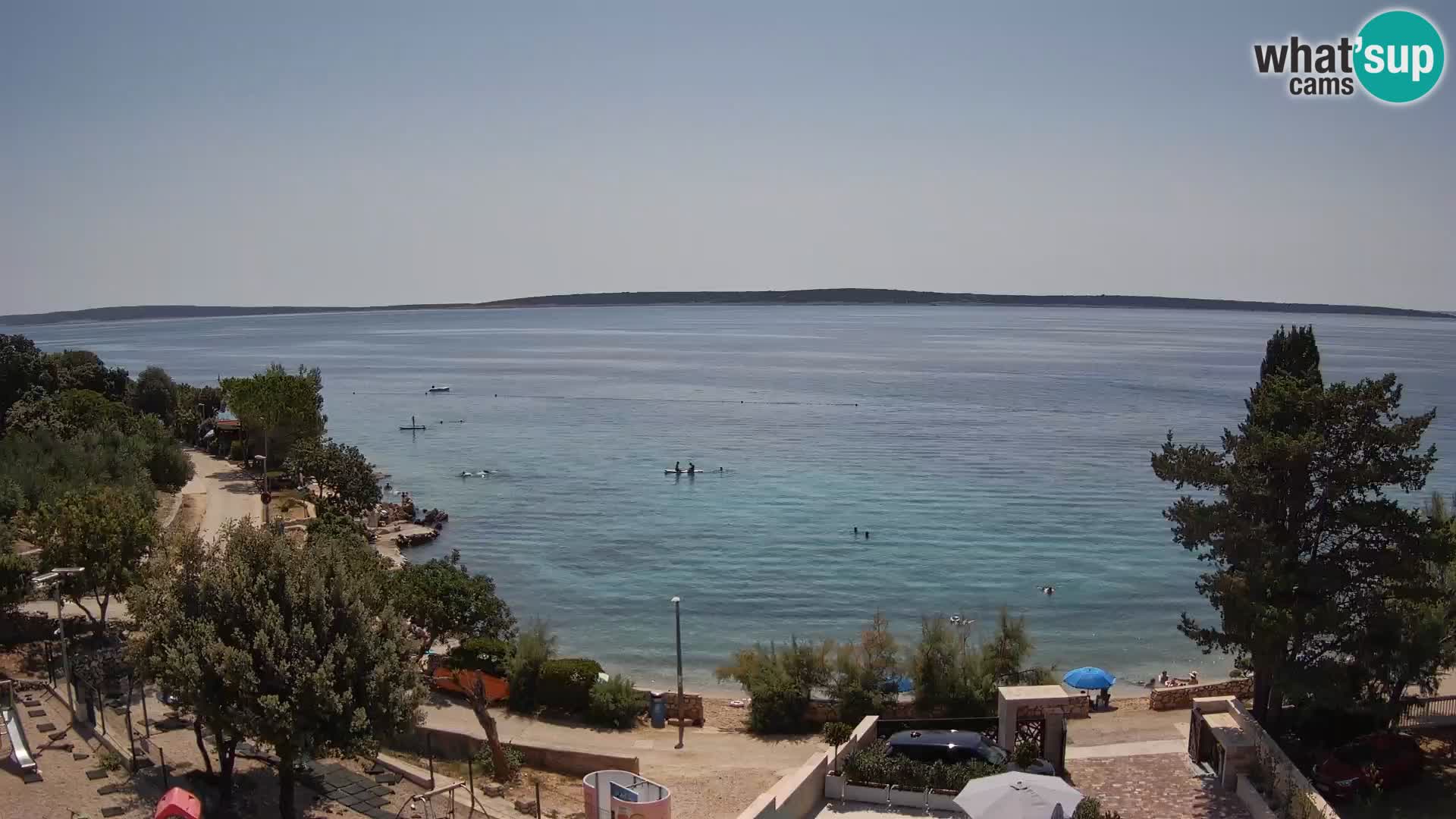 Webcam Plaža Male Mandre – Live View from Pag Island