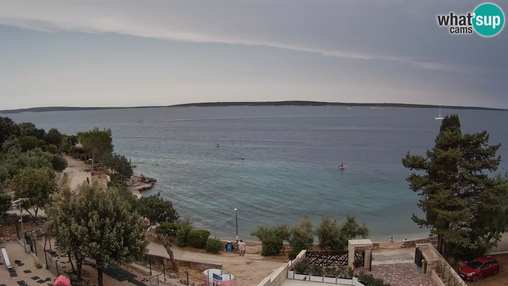 Webcam Plaža Male Mandre – Diretta dalla spiaggia sull’isola di Pag