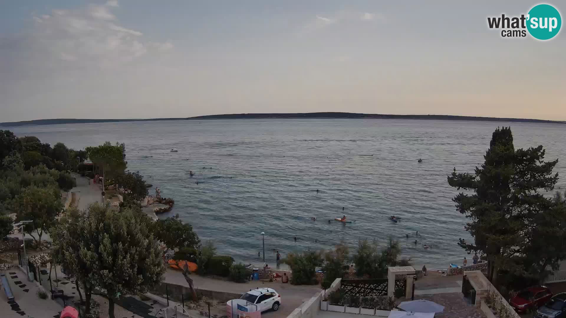 Webcam Strand Male Mandre – Liveblick von der Insel Pag