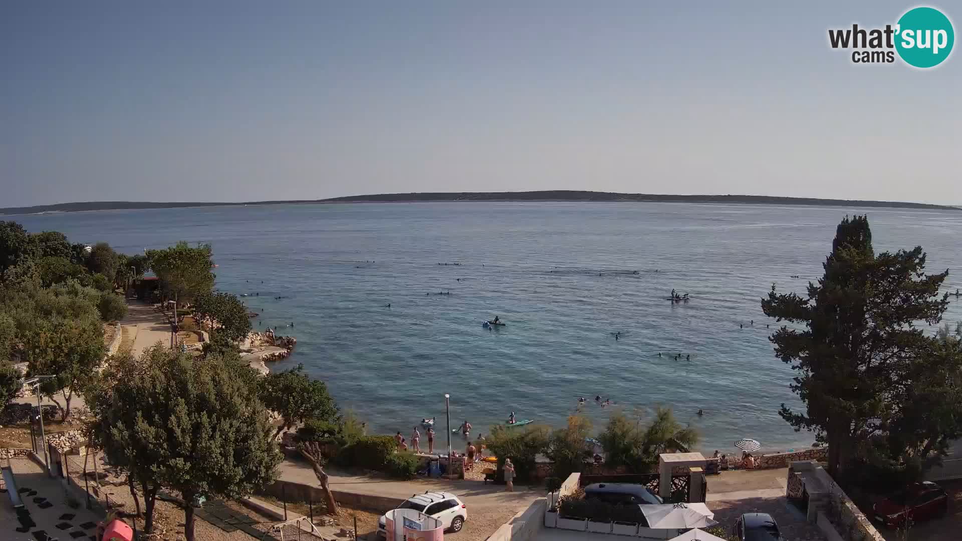 Webcam Plaža Male Mandre – Diretta dalla spiaggia sull’isola di Pag