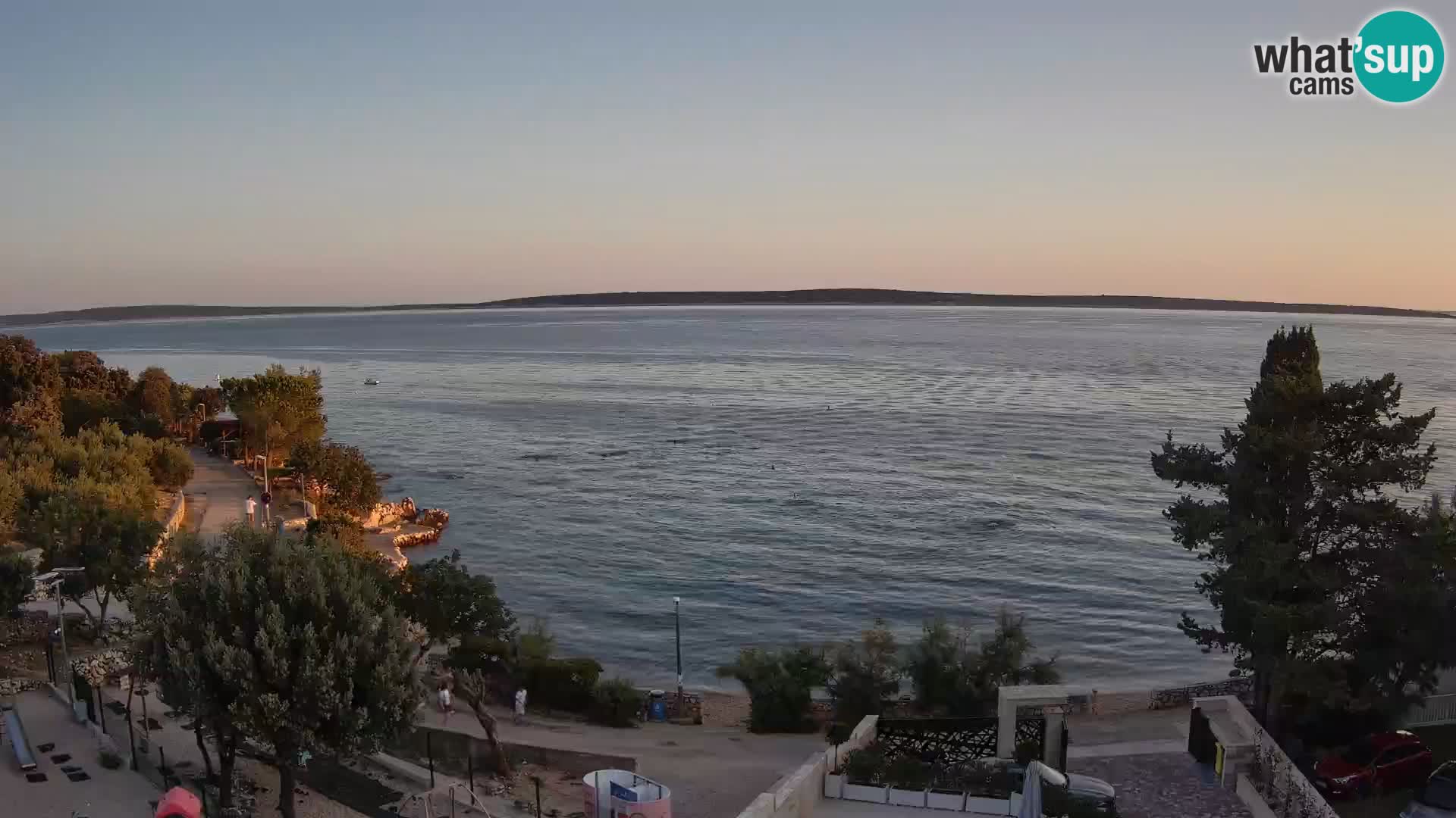Webcam Strand Male Mandre – Liveblick von der Insel Pag