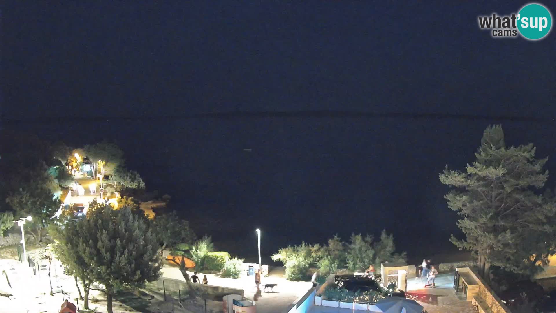 Webcam Plaža Male Mandre – Diretta dalla spiaggia sull’isola di Pag