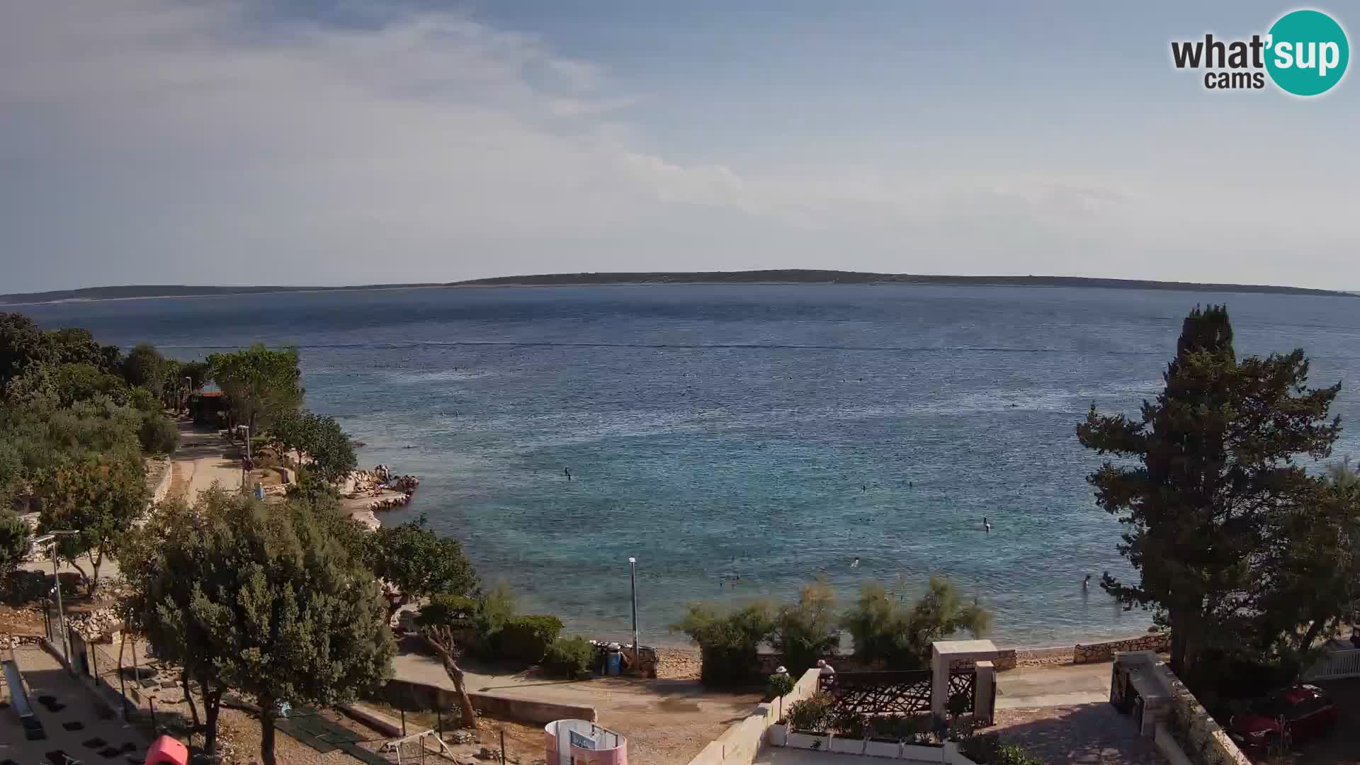 Webcam Strand Male Mandre – Liveblick von der Insel Pag