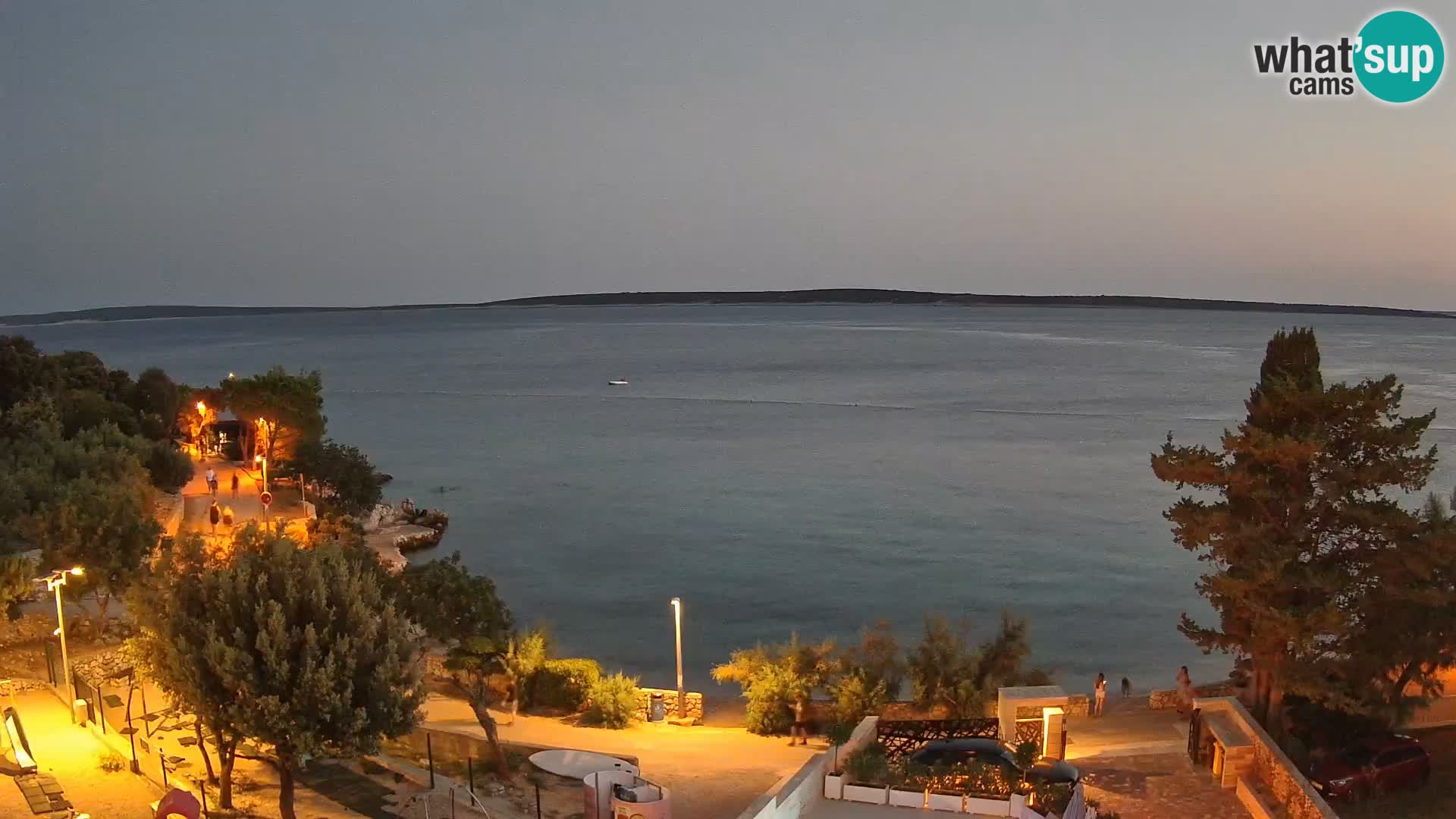 Webcam Plaža Male Mandre – Live View from Pag Island