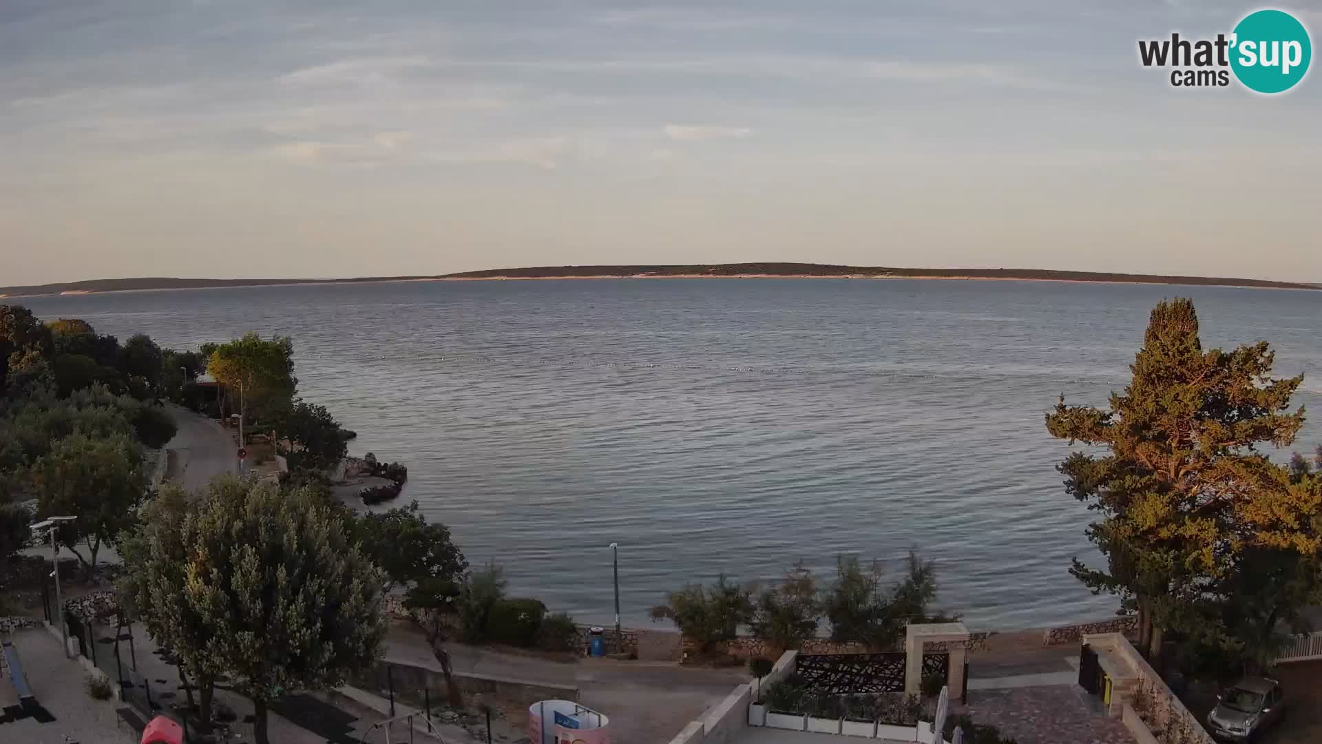 Webcam Strand Male Mandre – Liveblick von der Insel Pag