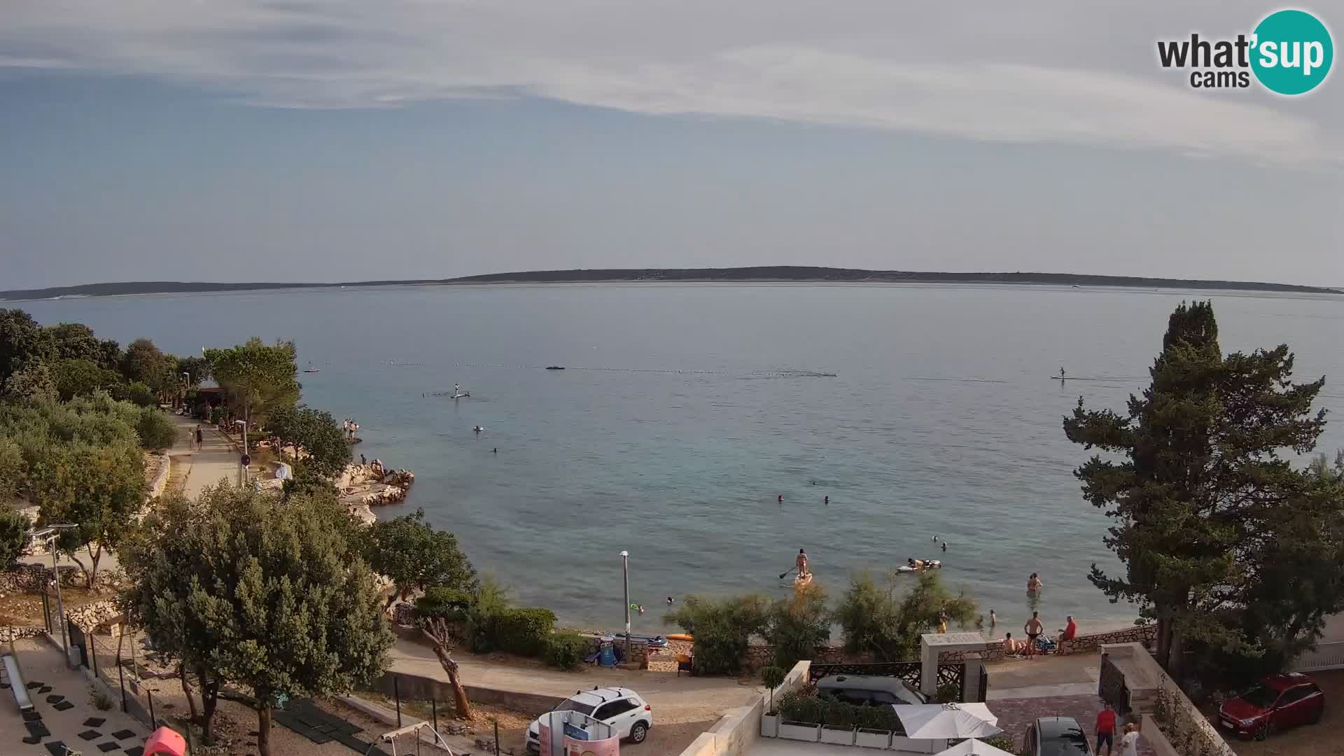 Webcam Strand Male Mandre – Liveblick von der Insel Pag