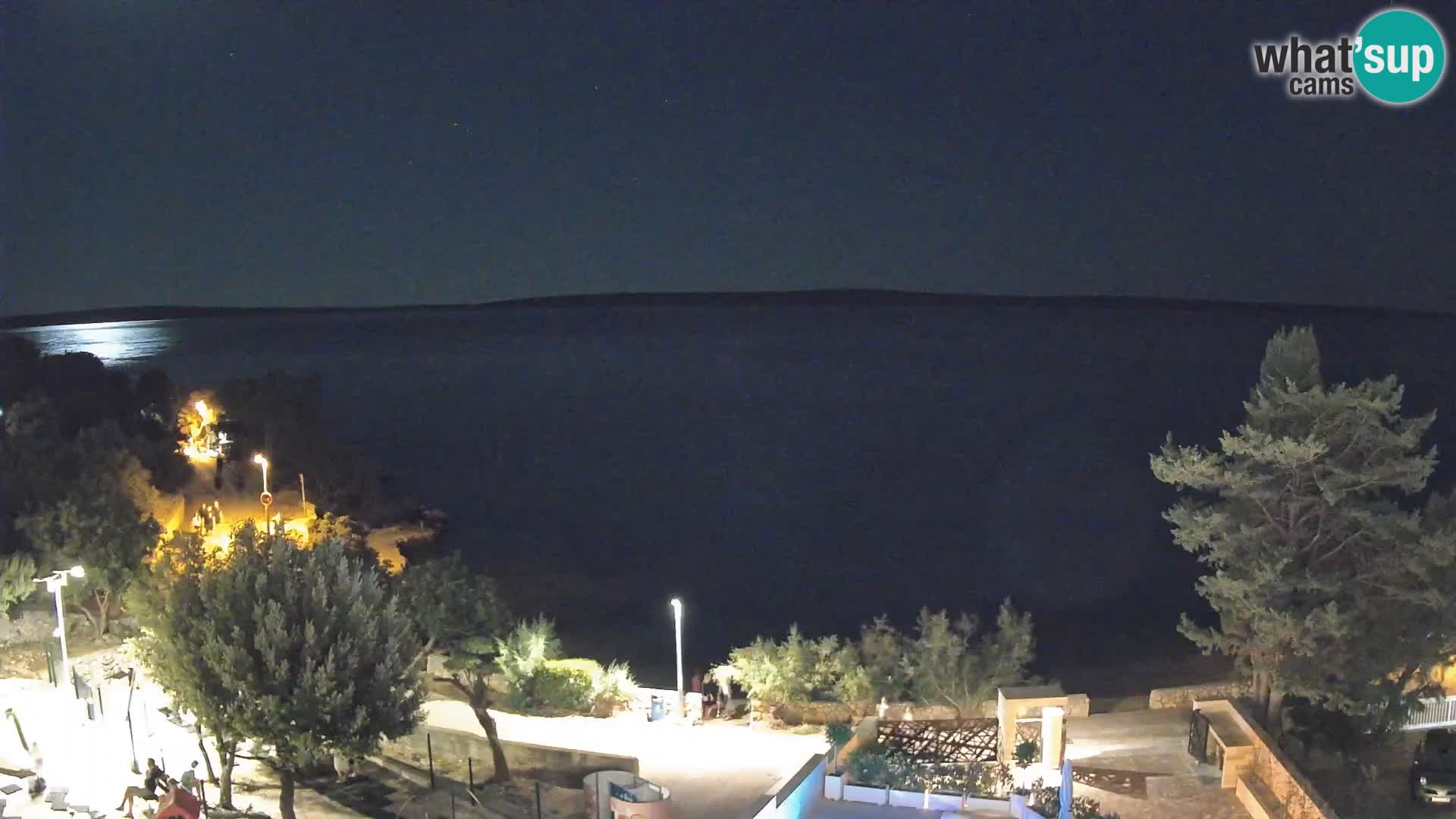 Webcam Strand Male Mandre – Liveblick von der Insel Pag