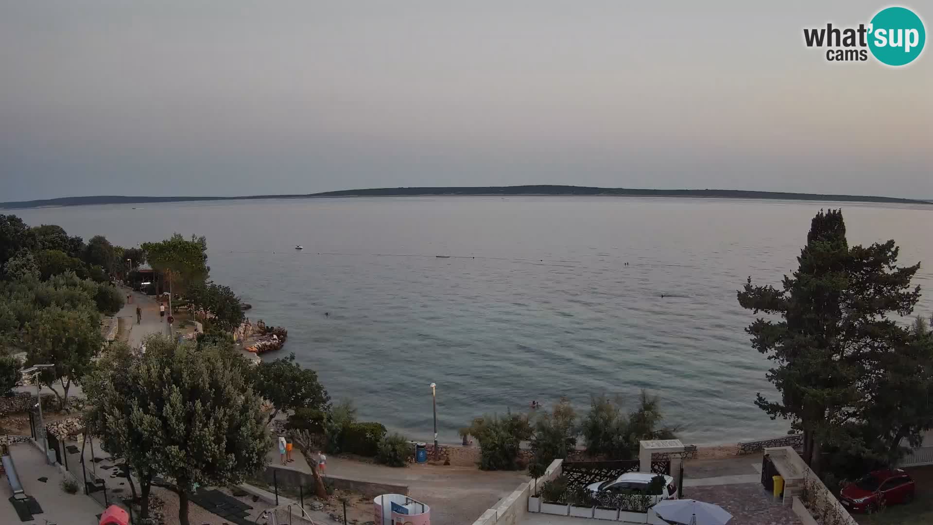 Webcam Plaža Male Mandre – Diretta dalla spiaggia sull’isola di Pag