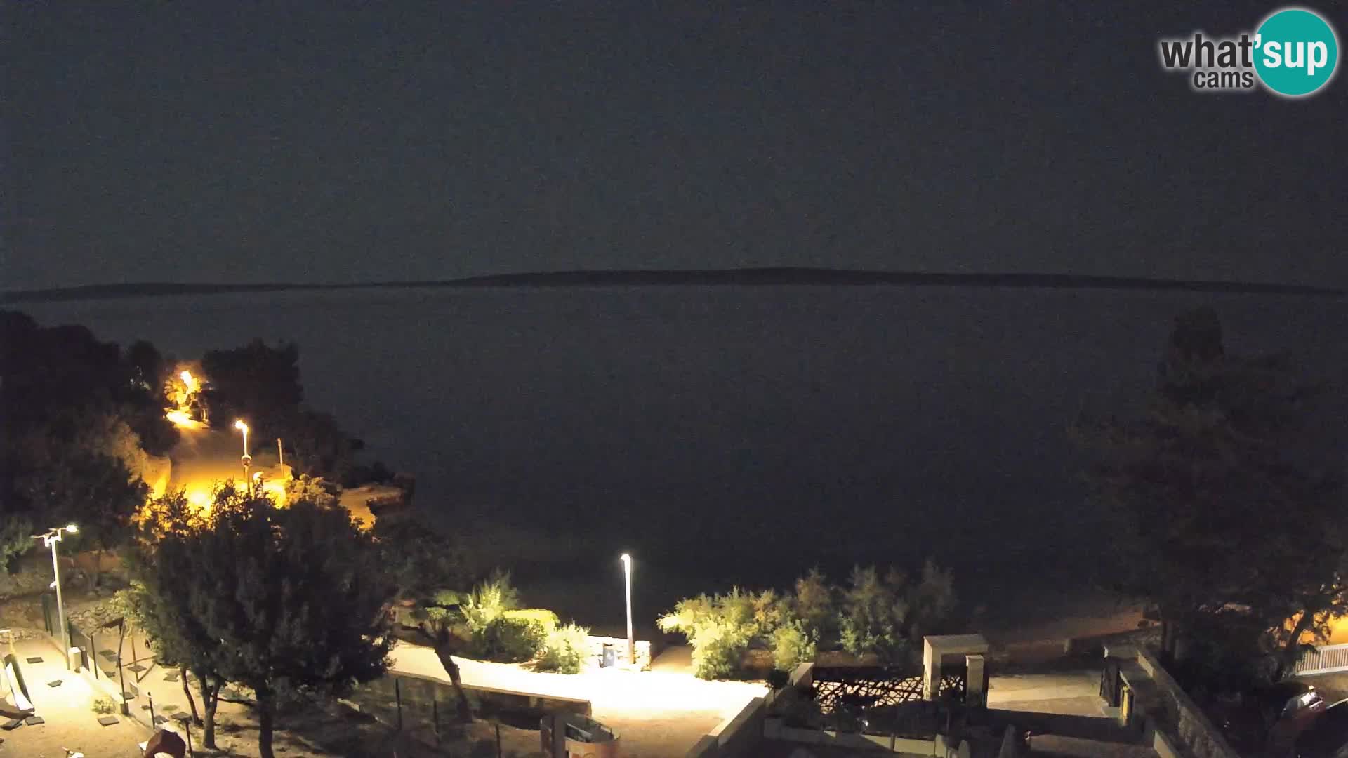 Webcam Plaža Male Mandre – Diretta dalla spiaggia sull’isola di Pag