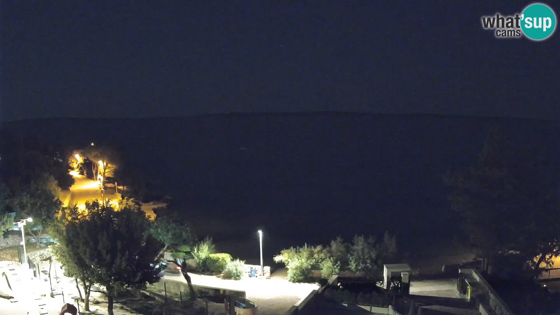 Webcam Plaža Male Mandre – Diretta dalla spiaggia sull’isola di Pag