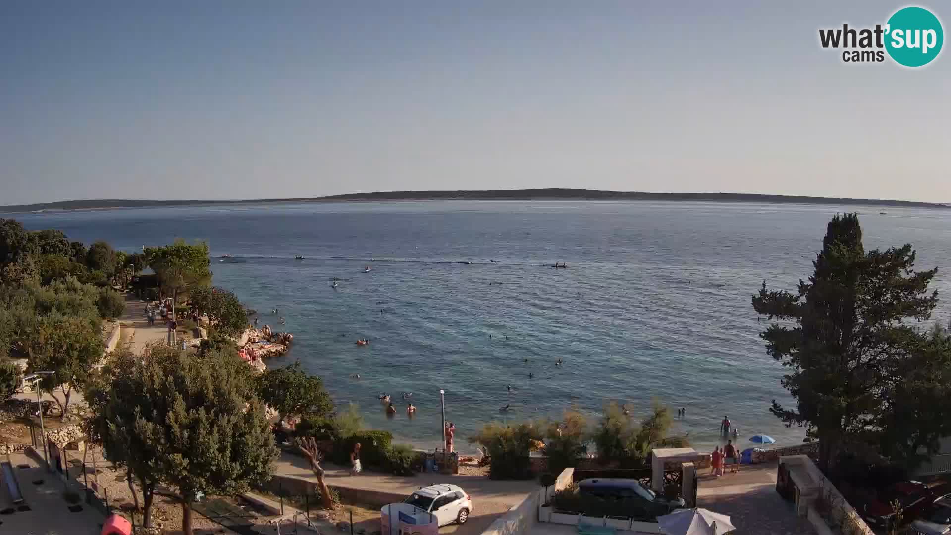 Webcam Plaža Male Mandre – Live View from Pag Island
