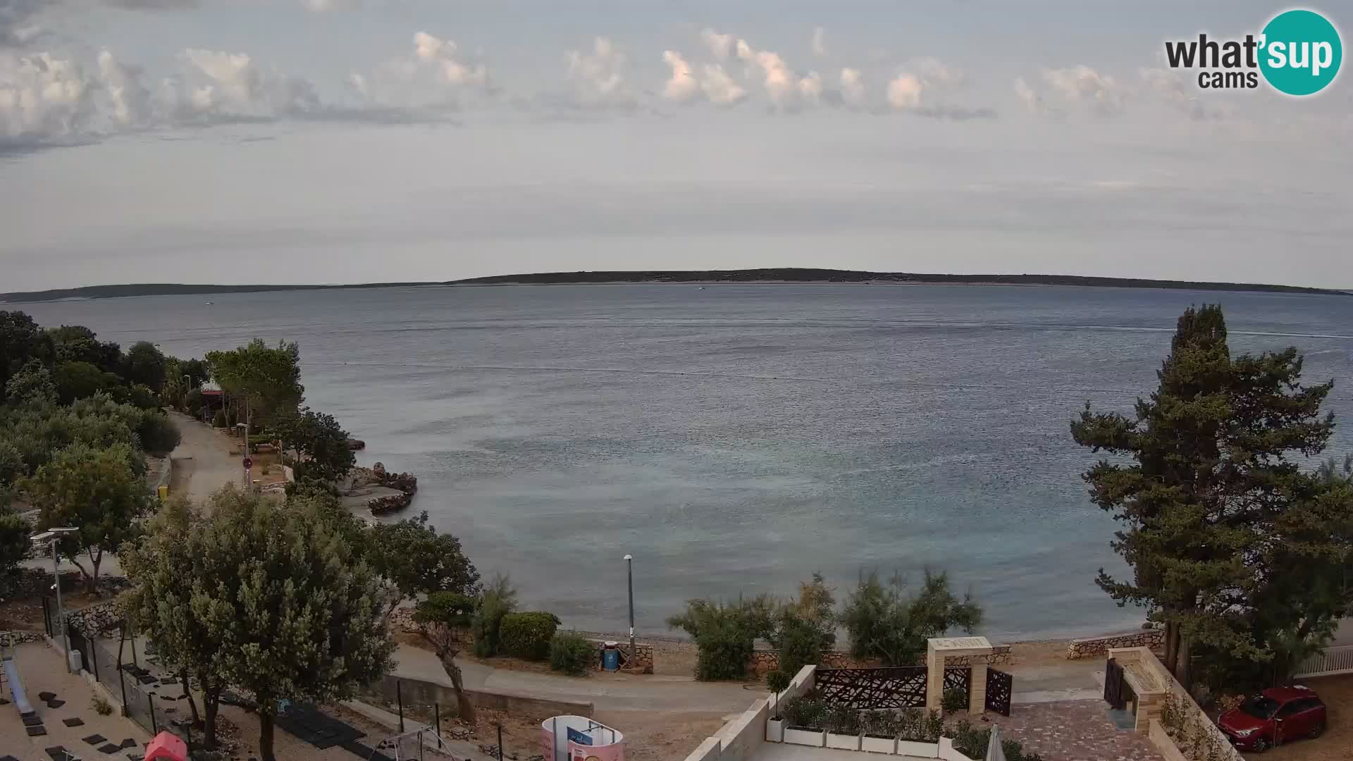 Webcam Plaža Male Mandre – Live View from Pag Island
