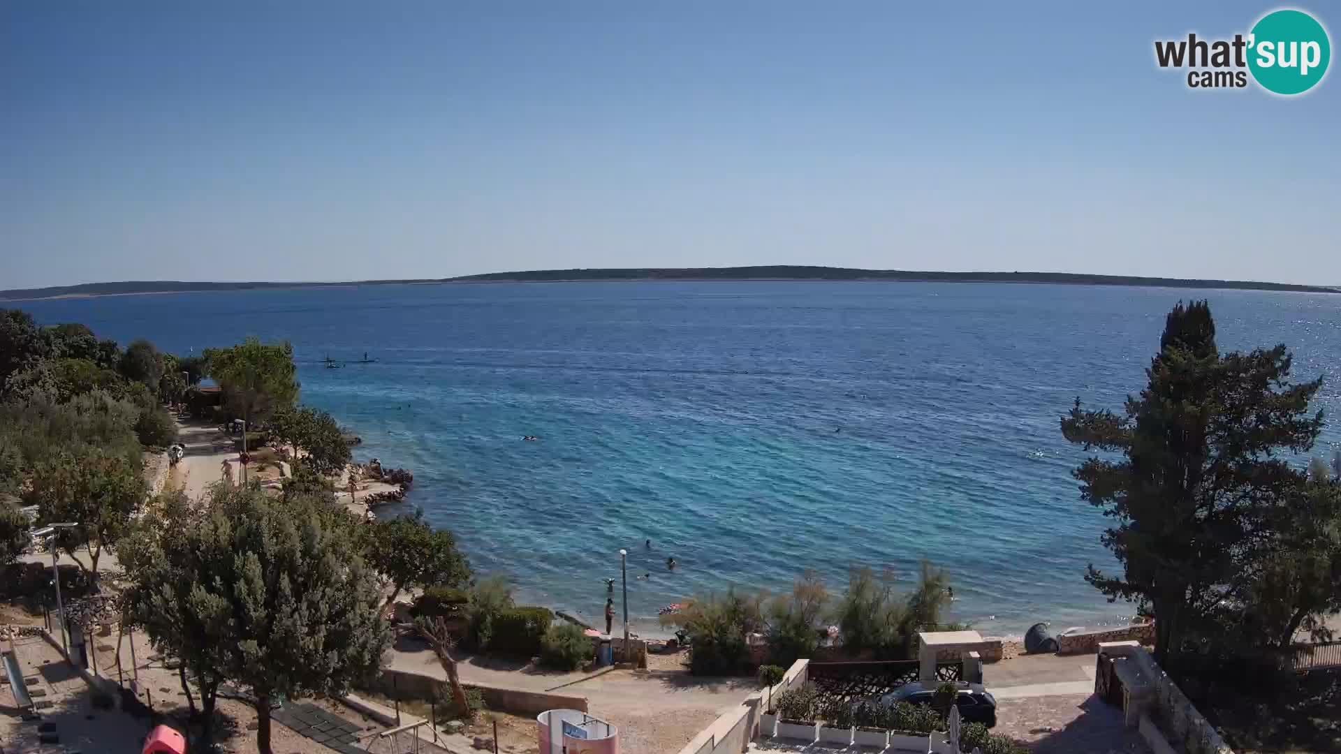 Webcam Plaža Male Mandre – Live View from Pag Island