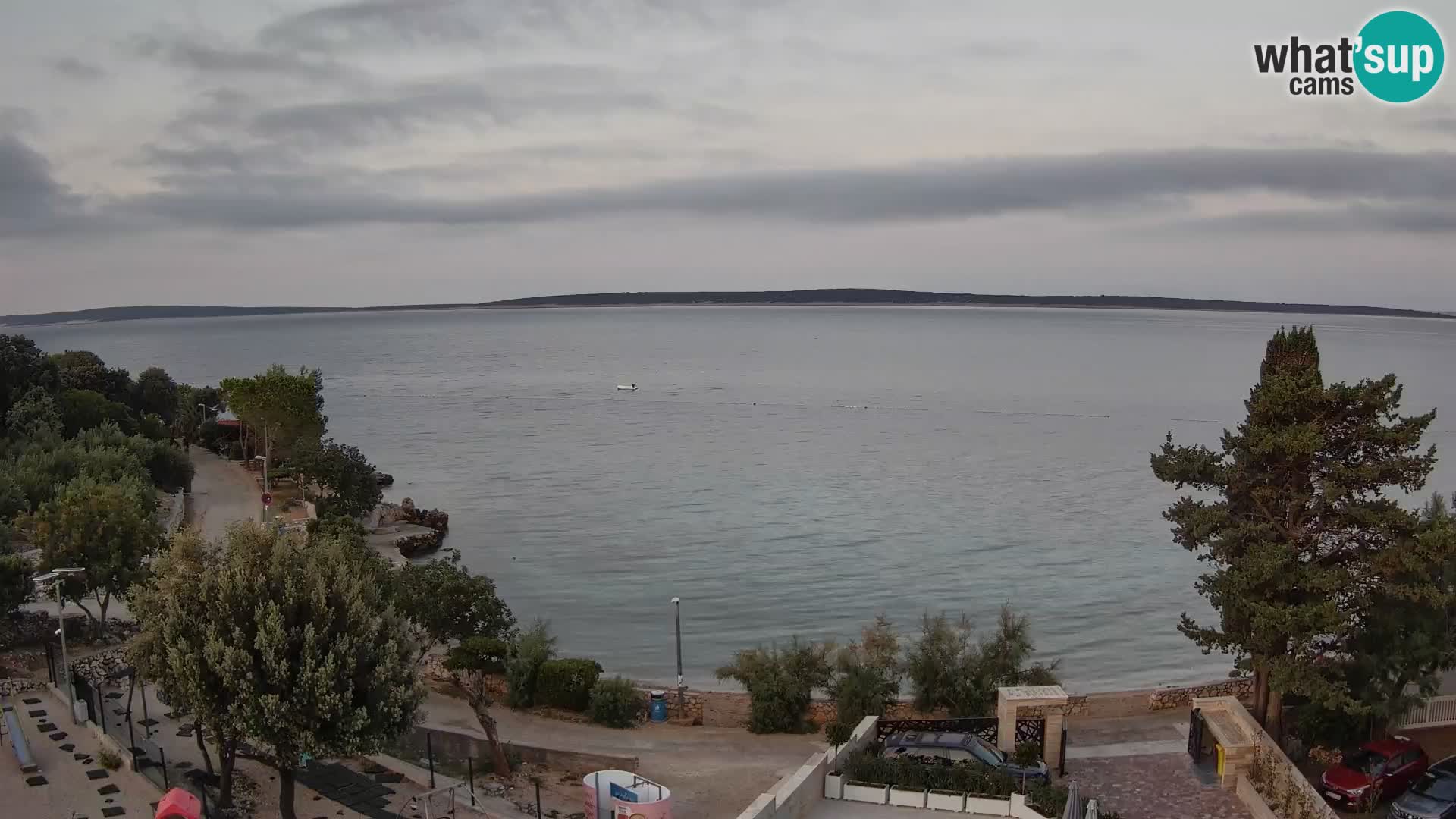 Webcam Strand Male Mandre – Liveblick von der Insel Pag