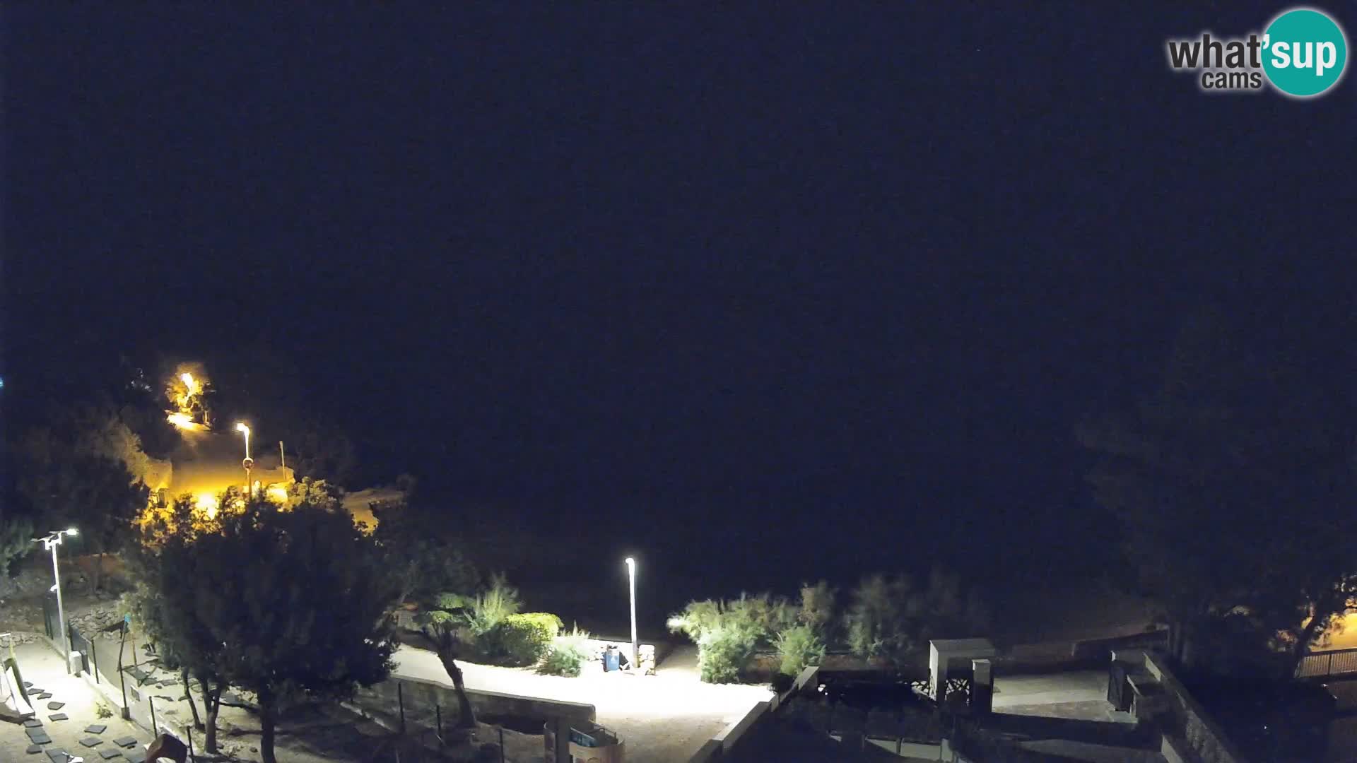 Webcam Plaža Male Mandre – Diretta dalla spiaggia sull’isola di Pag