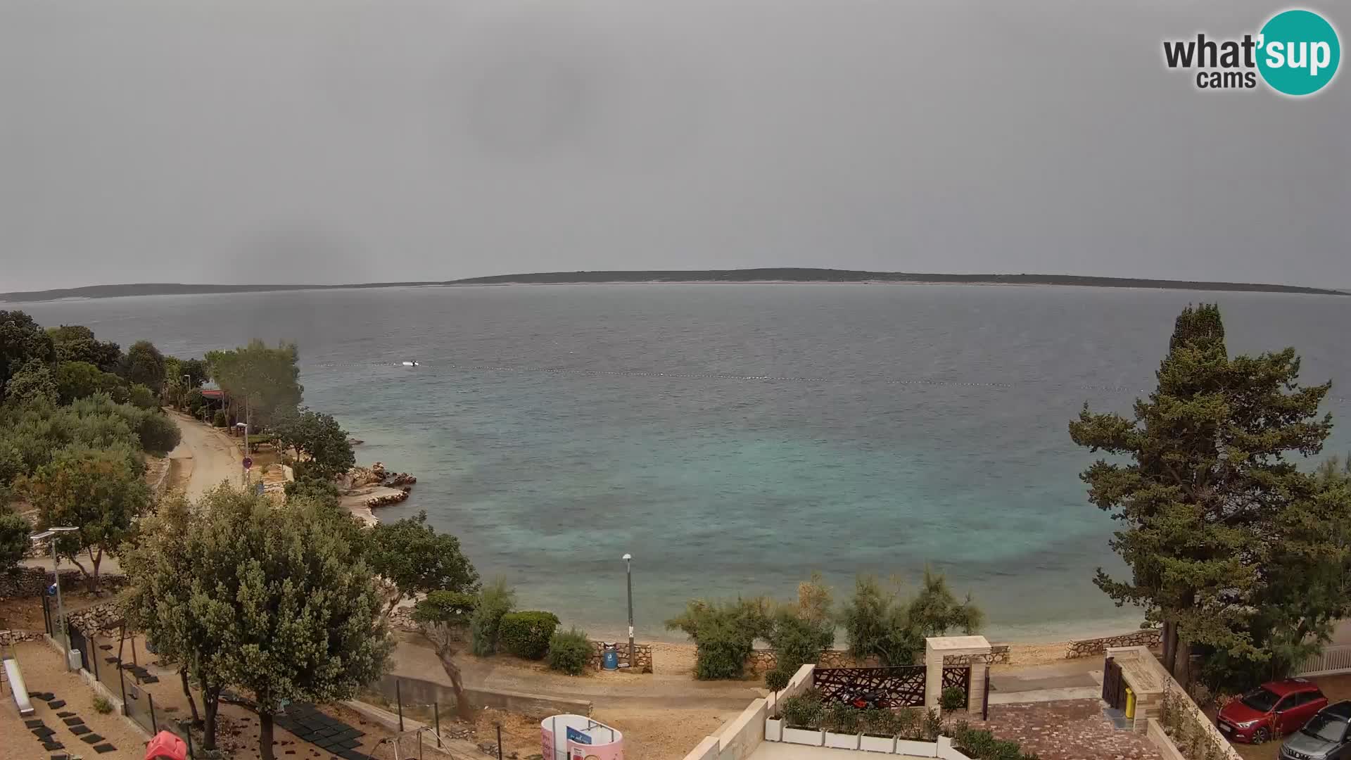 Webcam Plaža Male Mandre – Diretta dalla spiaggia sull’isola di Pag