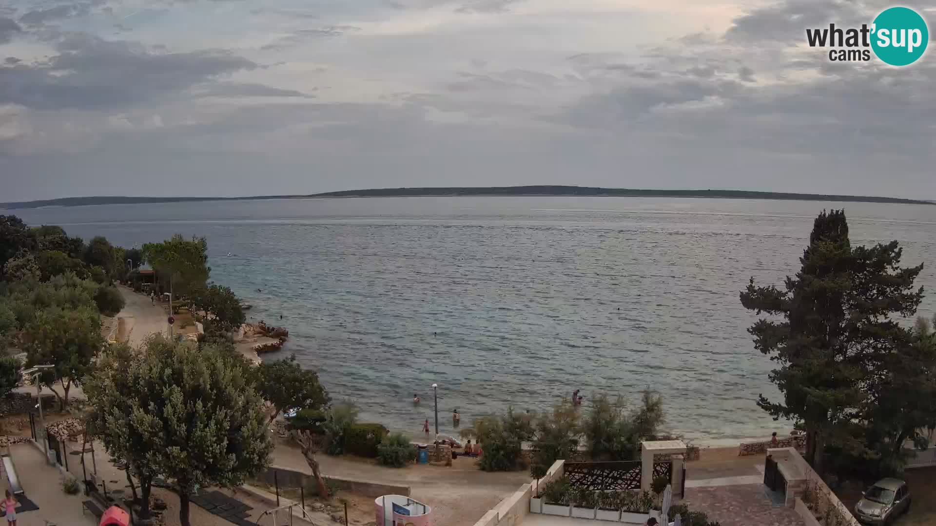 Webcam Plaža Male Mandre – Live View from Pag Island