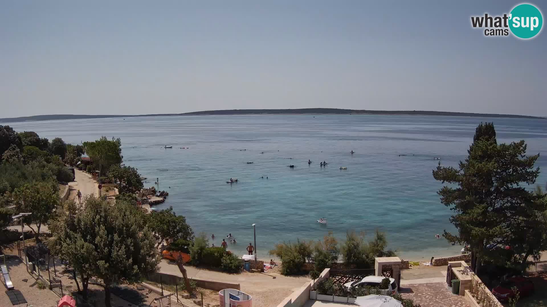 Webcam Plaža Male Mandre – Live View from Pag Island