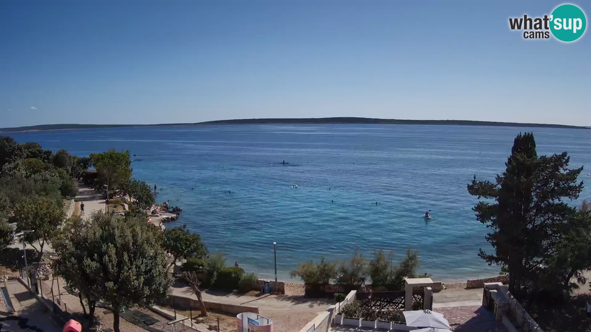 Webcam Plaža Male Mandre – Live View from Pag Island