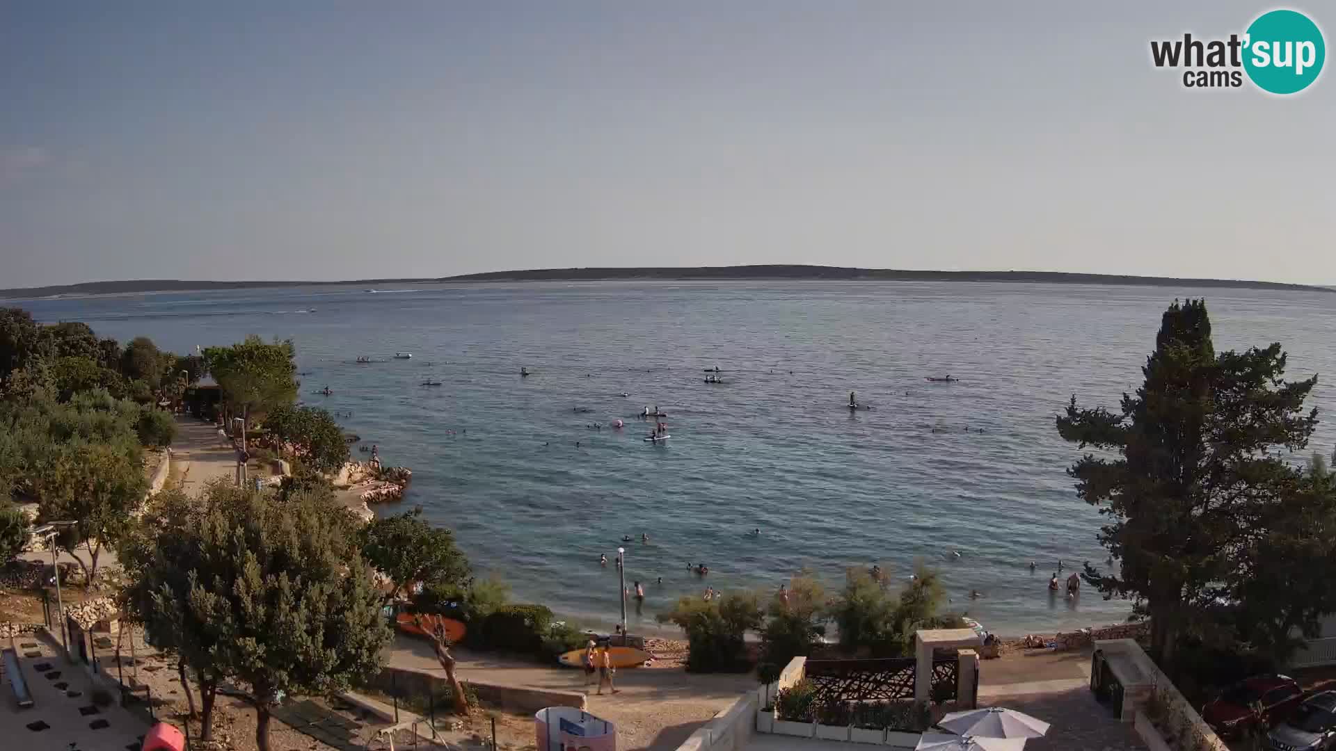 Webcam Plaža Male Mandre – Live View from Pag Island