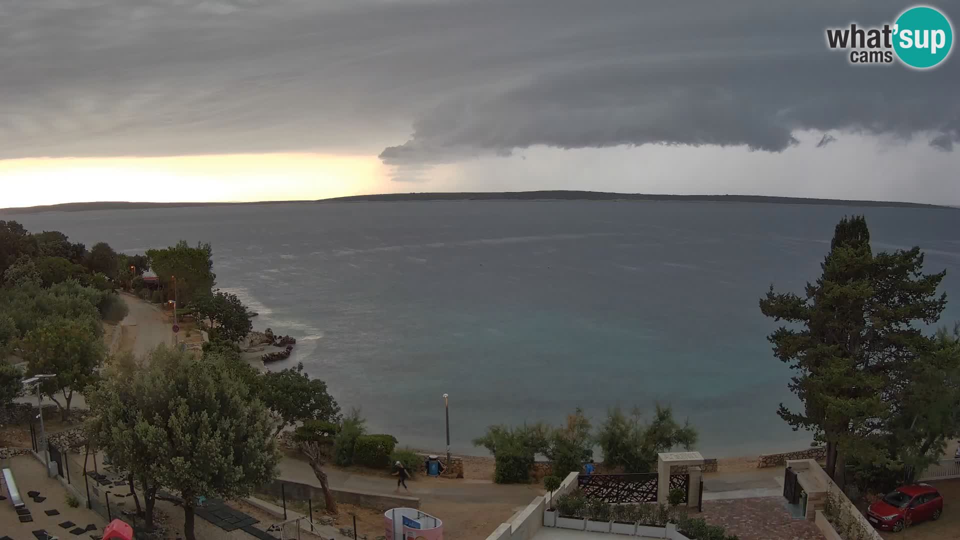 Webcam Plaža Male Mandre – Live View from Pag Island