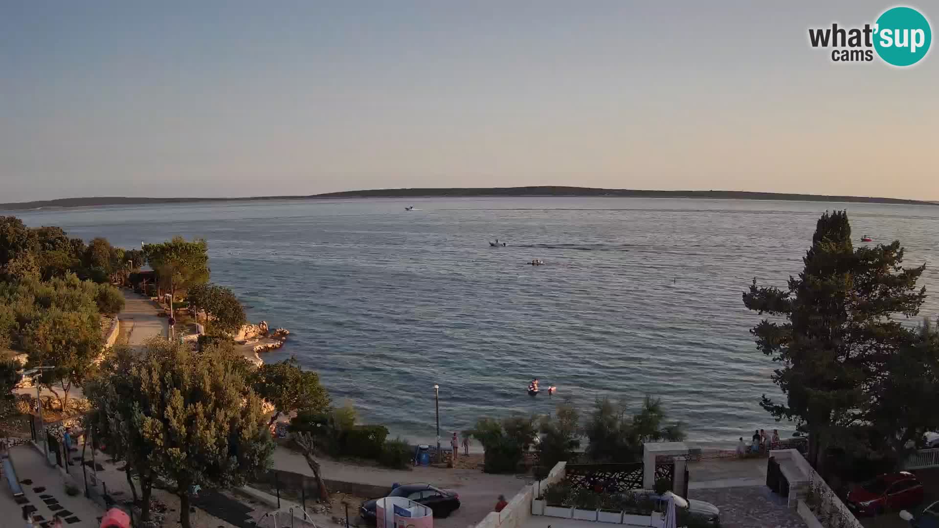 Webcam Plaža Male Mandre – Diretta dalla spiaggia sull’isola di Pag