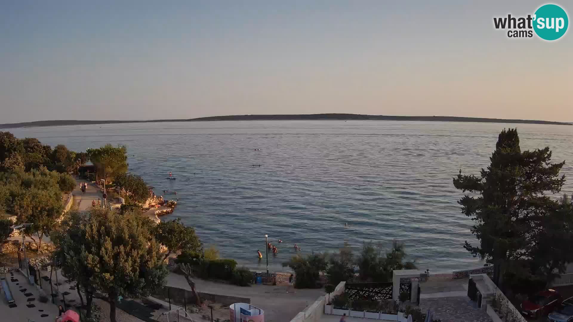 Webcam Plaža Male Mandre – Diretta dalla spiaggia sull’isola di Pag