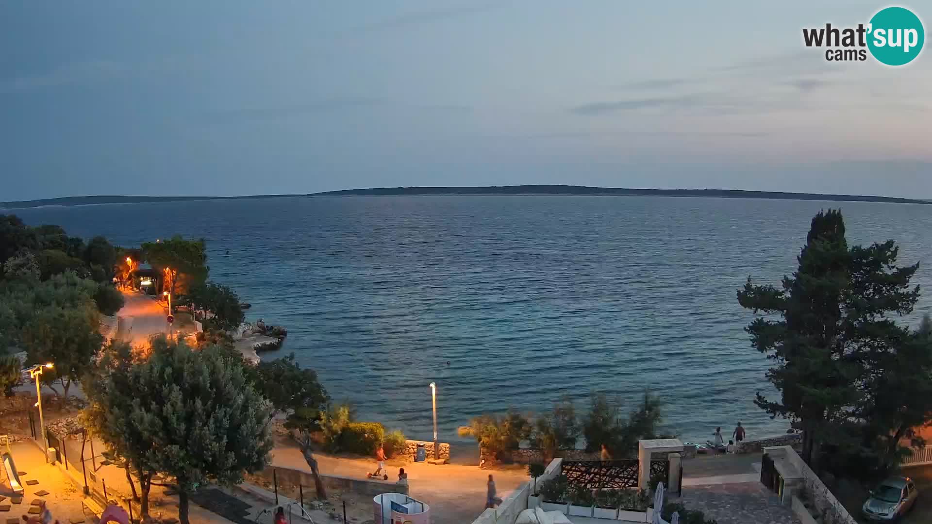 Webcam Plaža Male Mandre – Diretta dalla spiaggia sull’isola di Pag