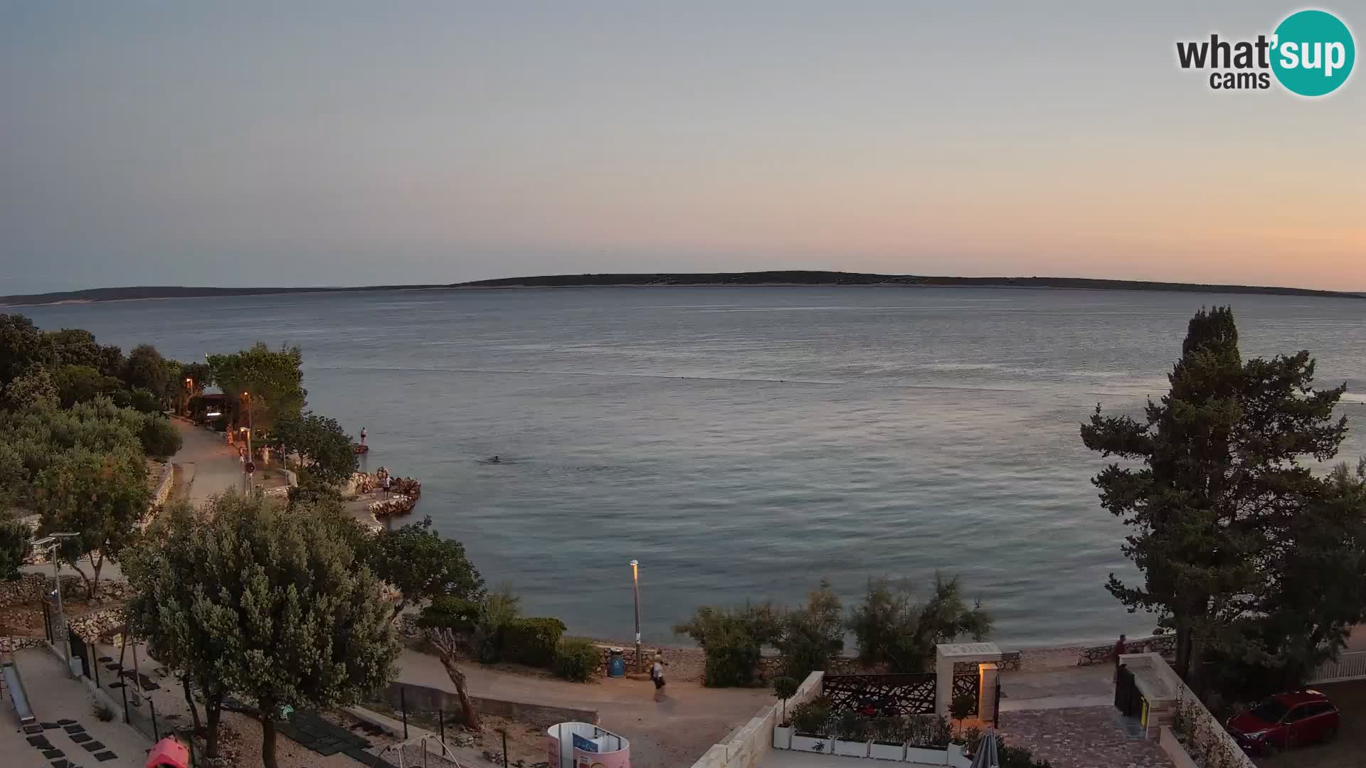 Webcam Plaža Male Mandre – Live View from Pag Island
