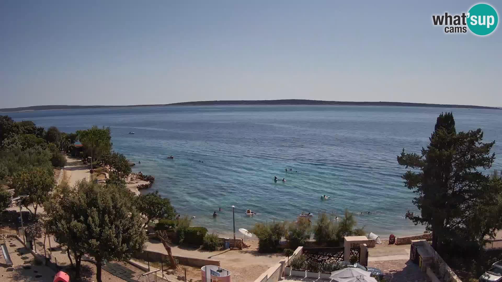 Webcam Plaža Male Mandre – Live View from Pag Island