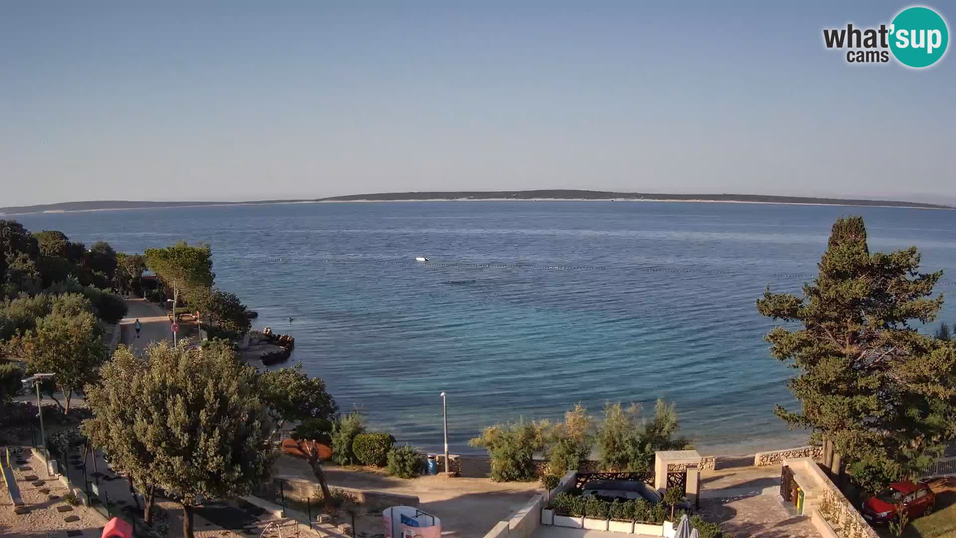 Webcam Plaža Male Mandre – Live View from Pag Island