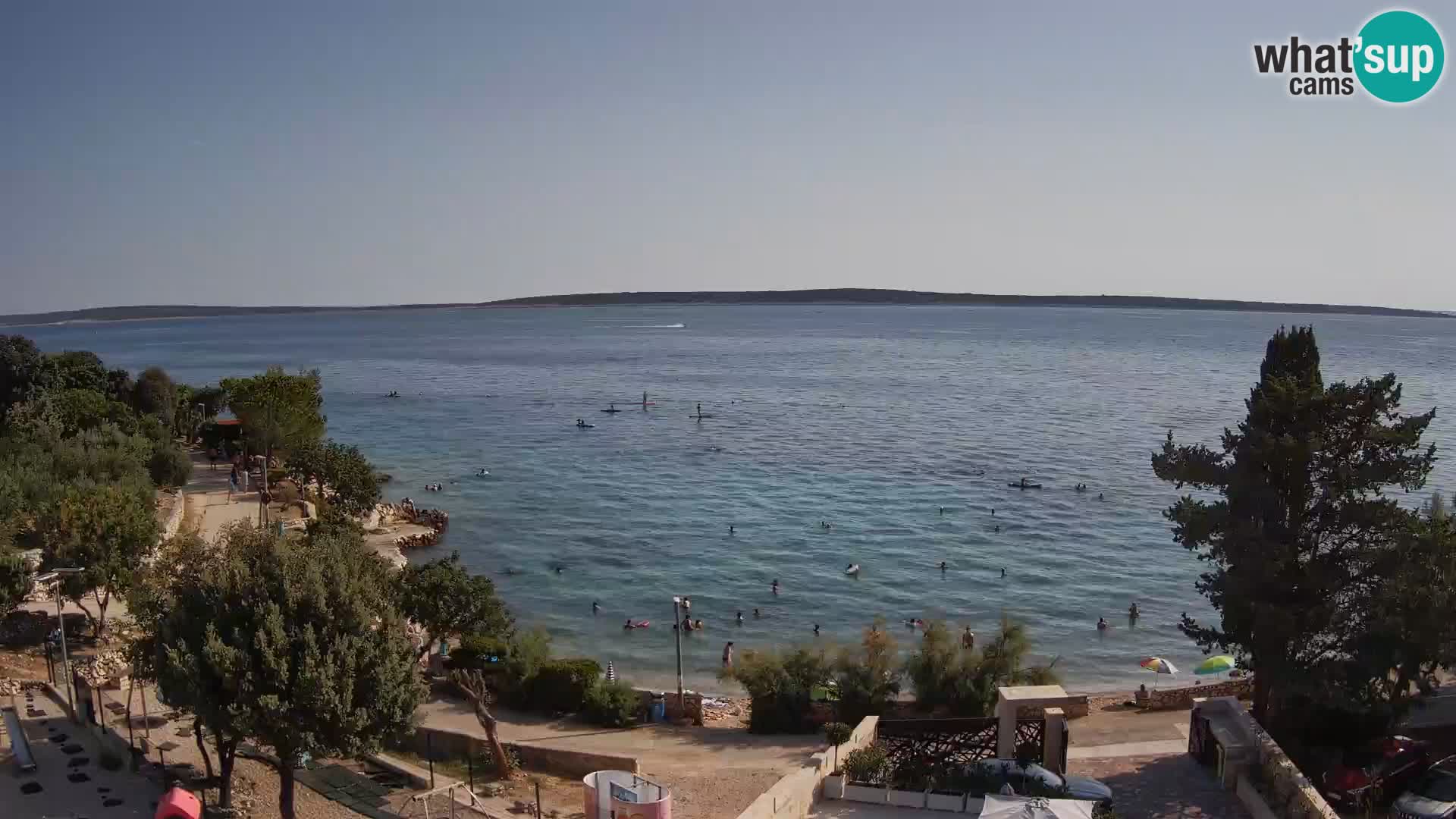 Webcam Plaža Male Mandre – Live View from Pag Island