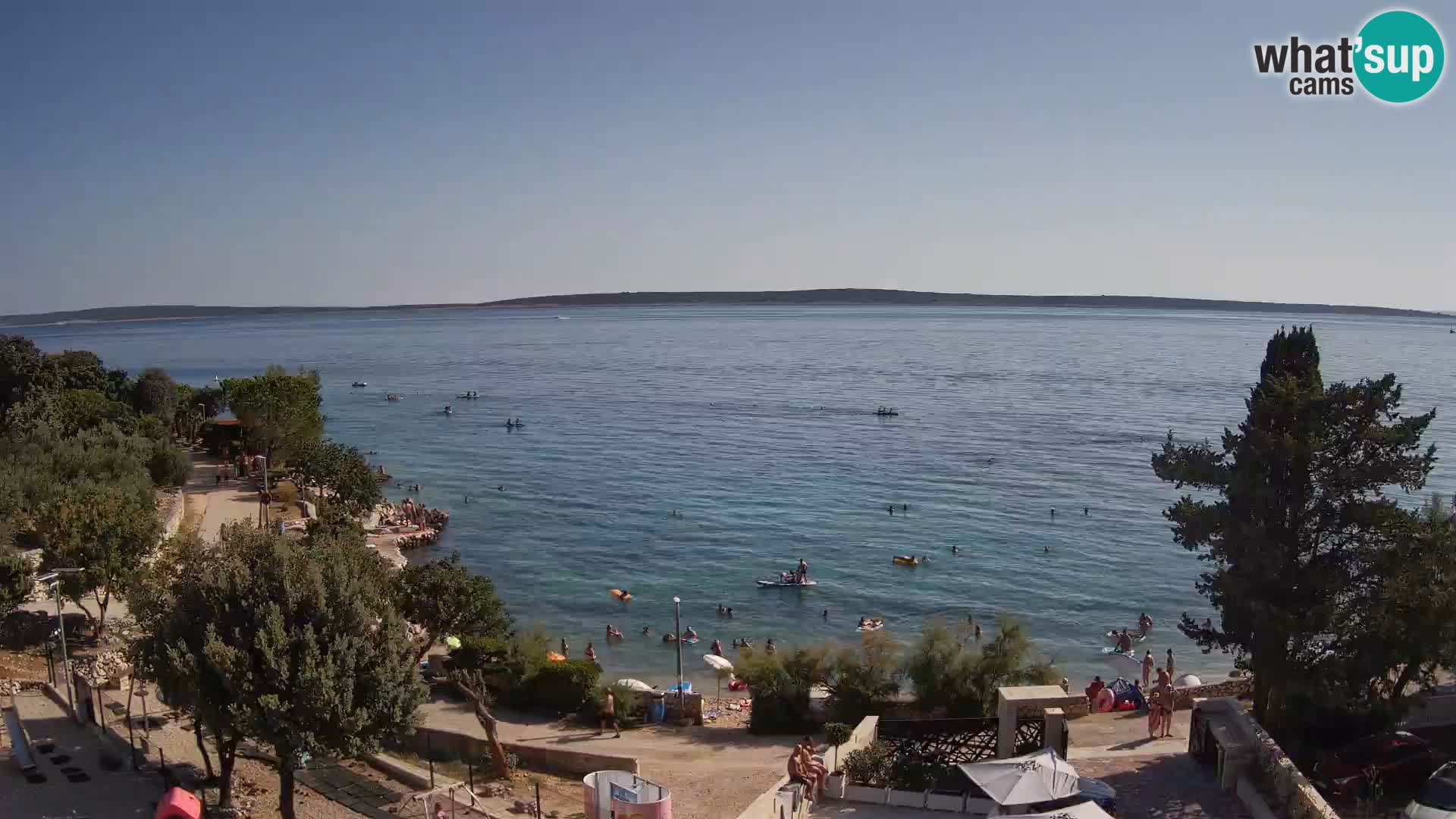 Webcam Plaža Male Mandre – Live View from Pag Island