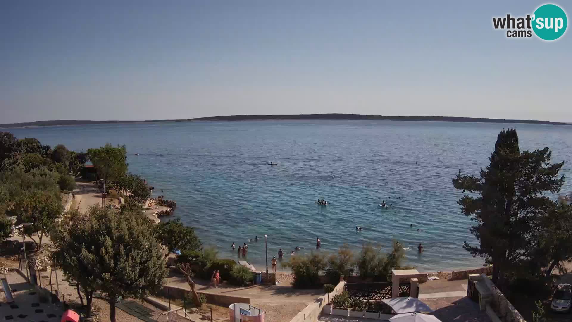 Webcam Plaža Male Mandre – Live View from Pag Island