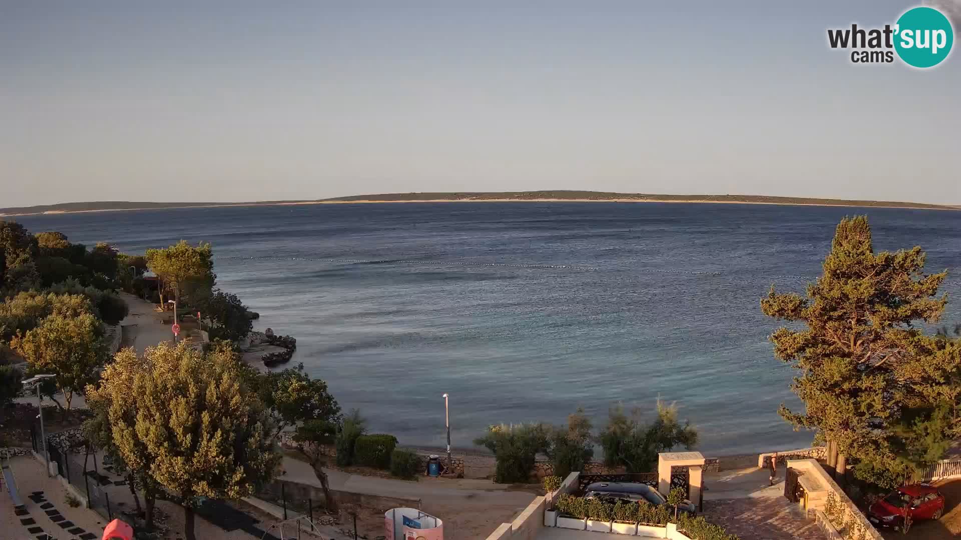 Webcam Plaža Male Mandre – Live View from Pag Island
