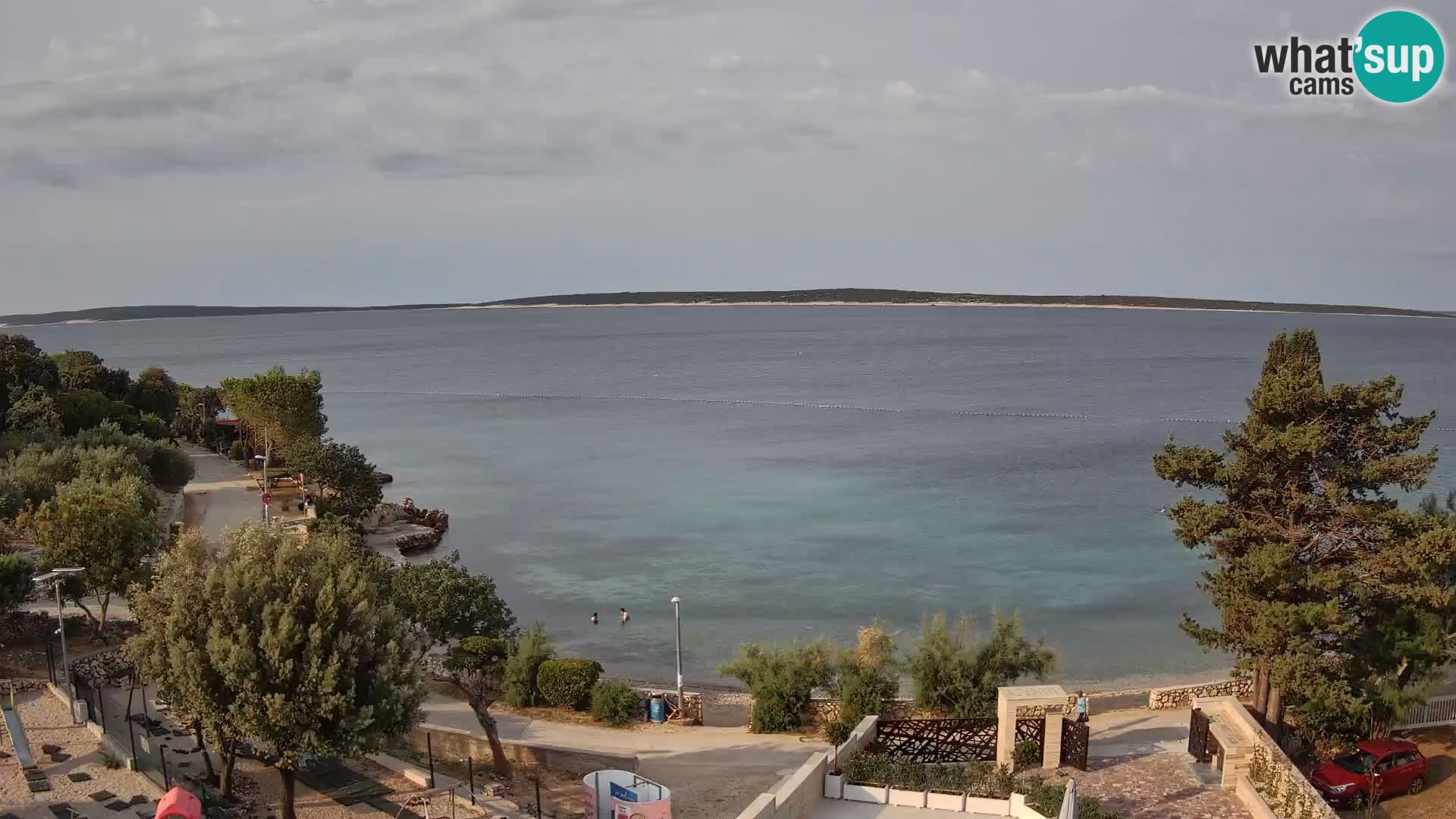 Webcam Plaža Male Mandre – Live View from Pag Island