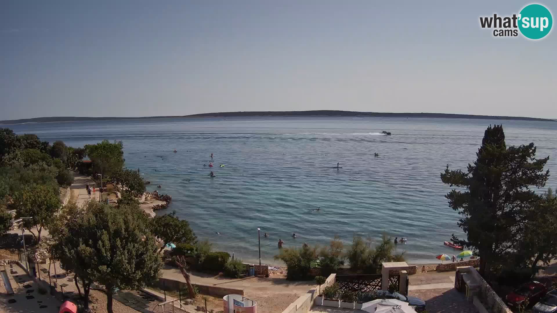 Webcam Strand Male Mandre – Liveblick von der Insel Pag