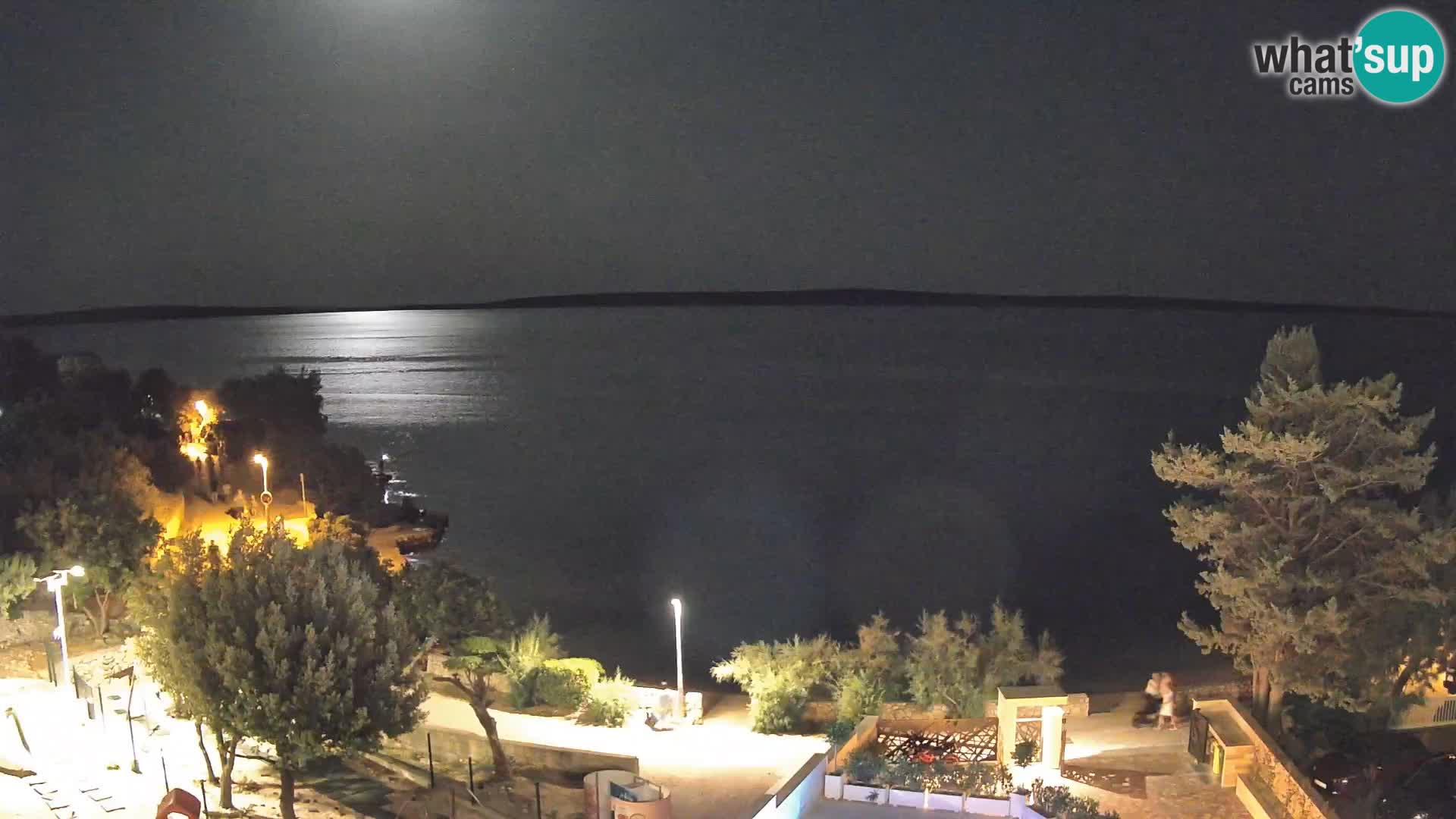 Webcam Plaža Male Mandre – Diretta dalla spiaggia sull’isola di Pag