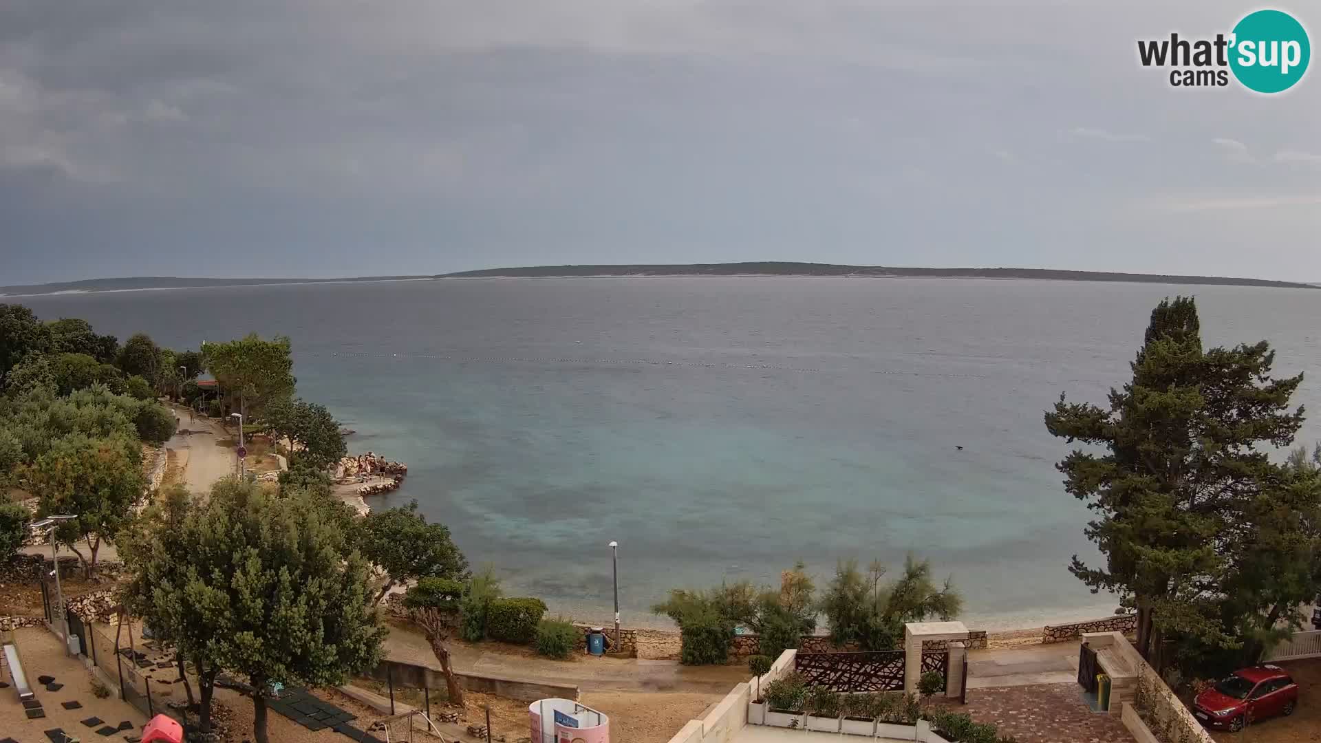 Webcam Plaža Male Mandre – Live View from Pag Island