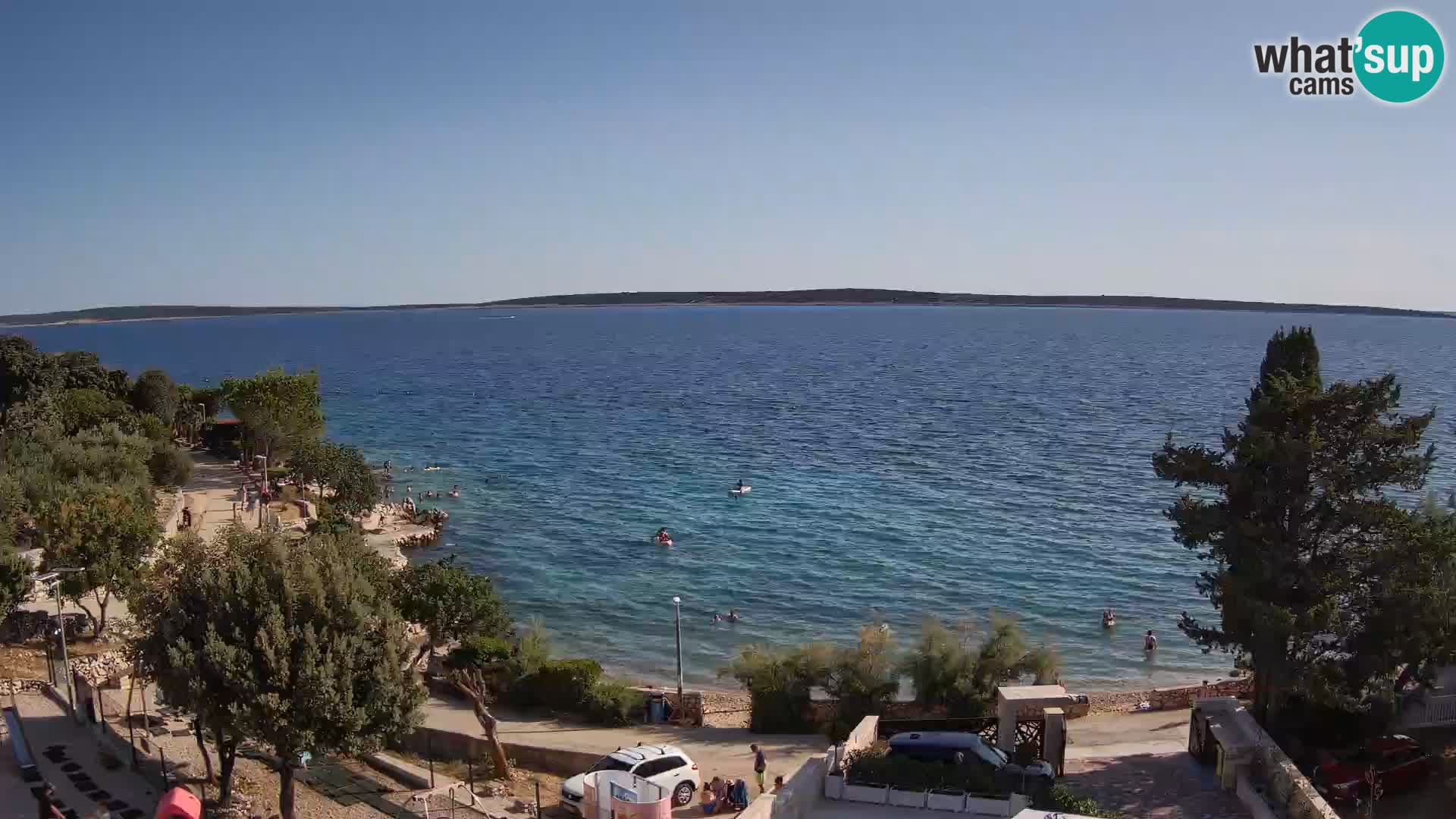 Webcam Plaža Male Mandre – Live View from Pag Island